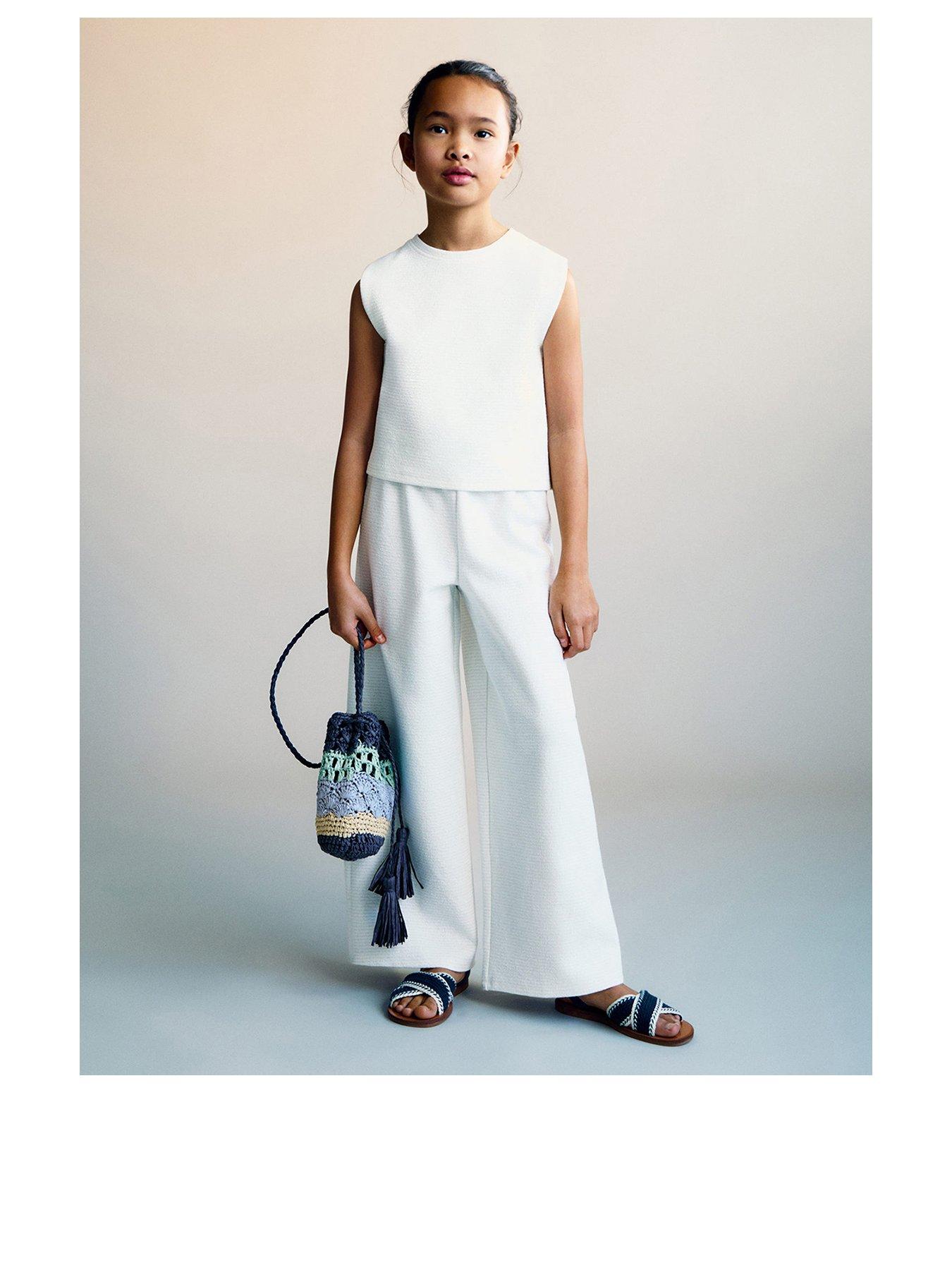 Image 1 of 5 of Mango Girls Contrast Mini Bag - Navy