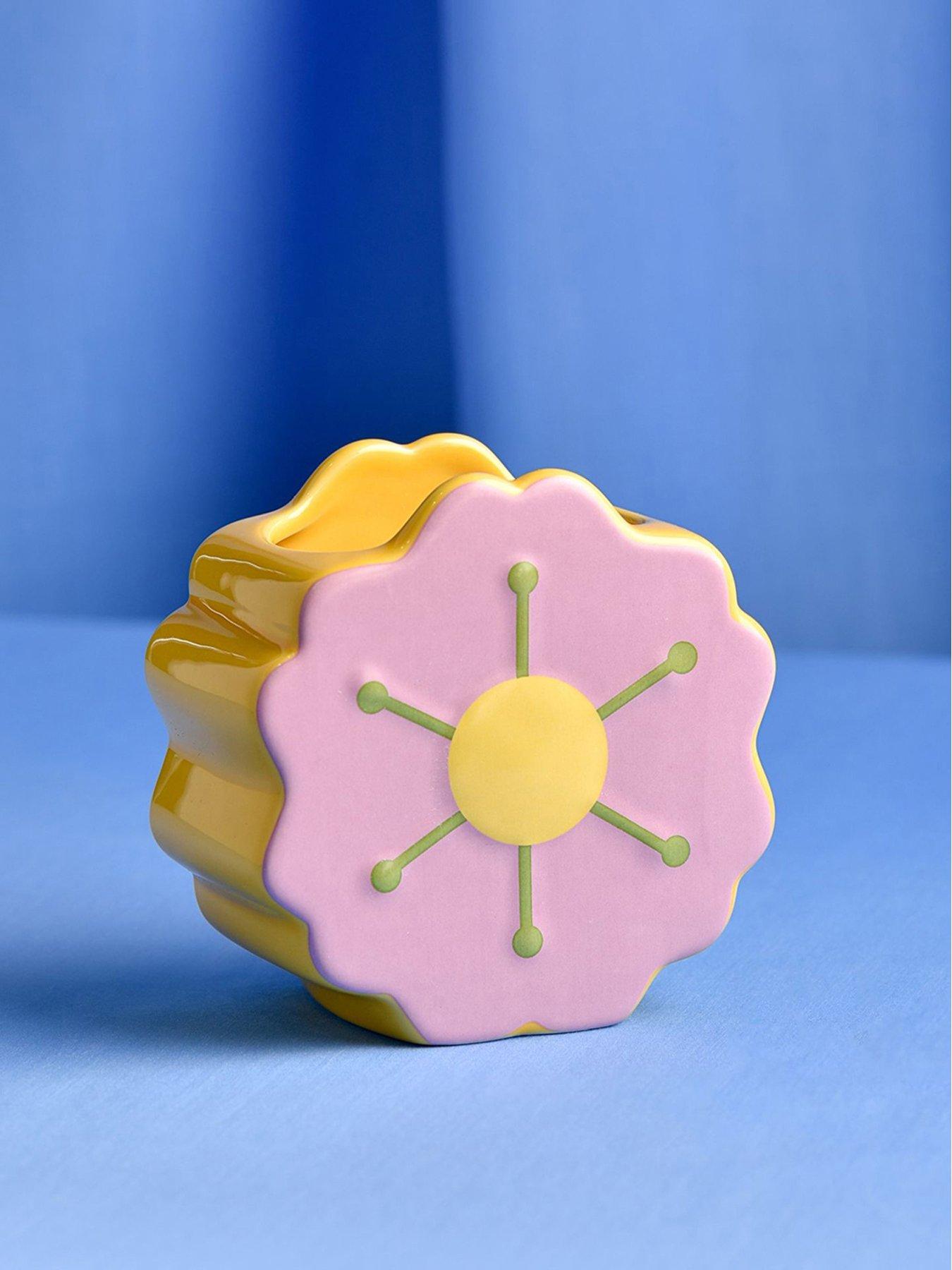 Hestia Raspberry Blossom Flower Vase