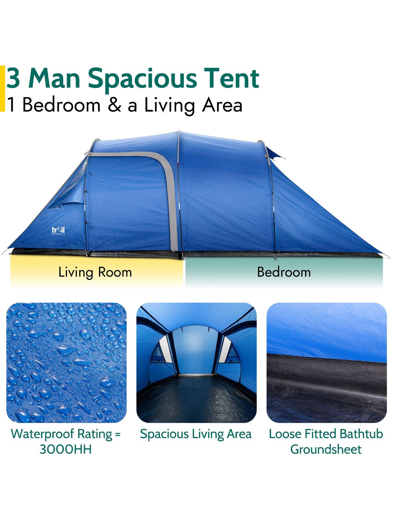 Image 5 of 7 of Trail Bowden 3 Person Tunnel Tent (Waterproof 3000mm)