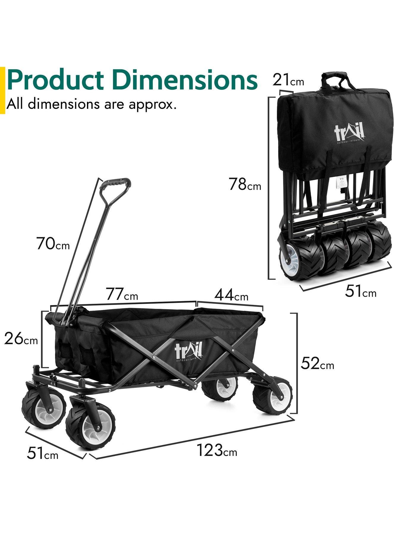 Image 5 of 6 of Trail Folding Beach Trolley Wagon