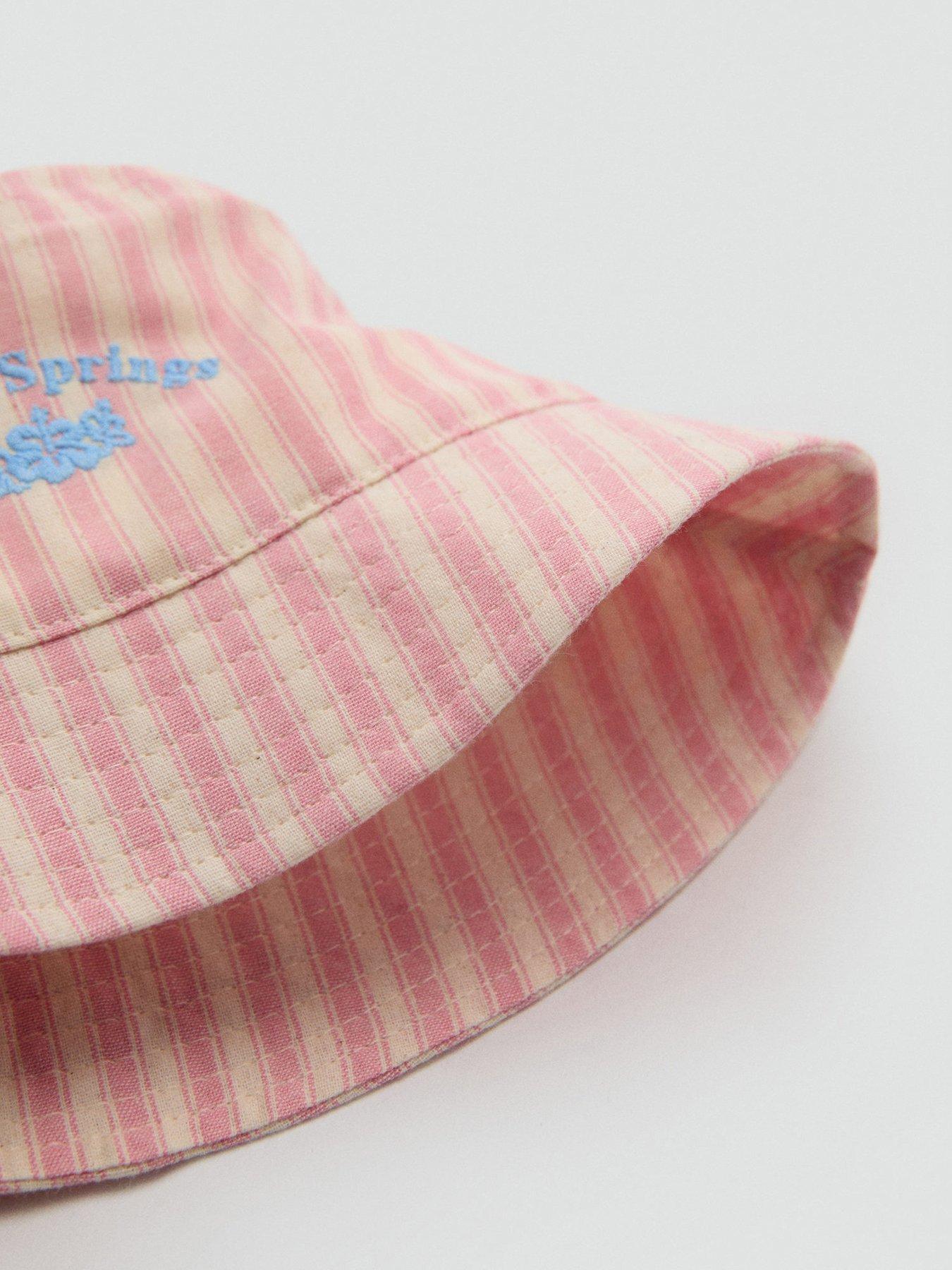 mango-younger-girls-candy-stripe-bucket-hat-pinkoutfit