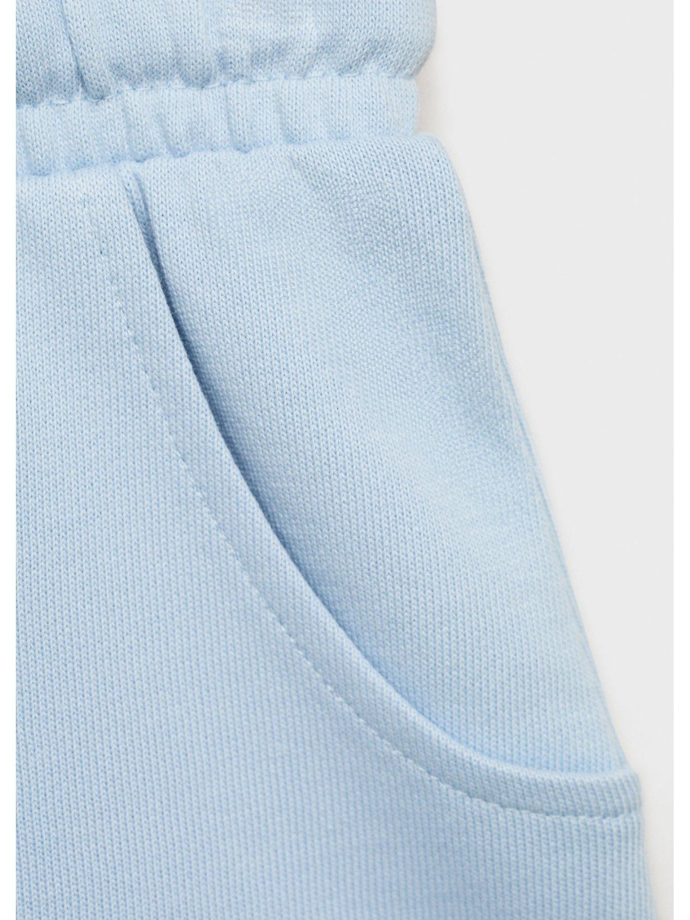 Image 3 of 4 of Mango Girls Jersey Shorts - Light Blue
