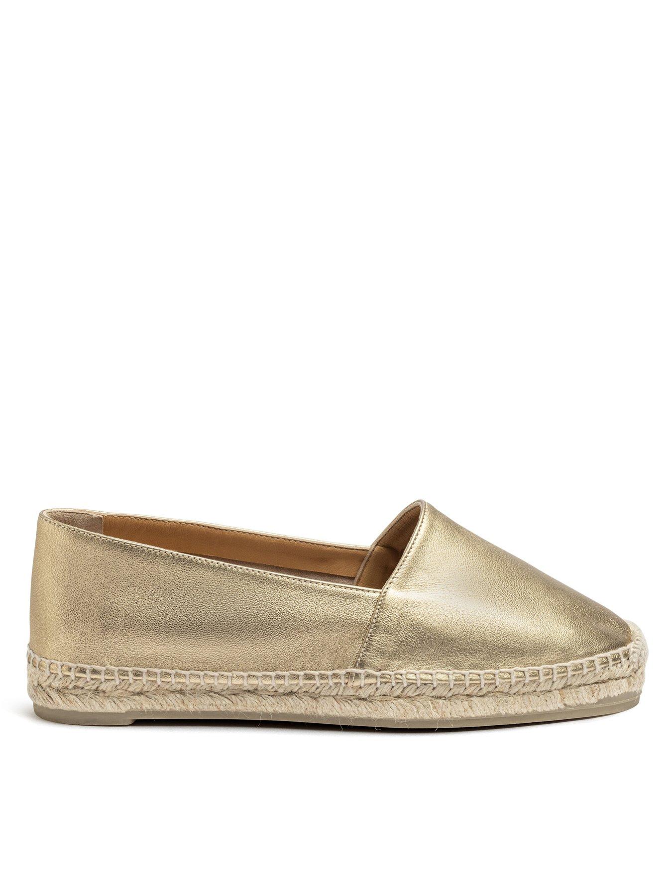undefined Kenda Flat Metallic Espadrille - Gold