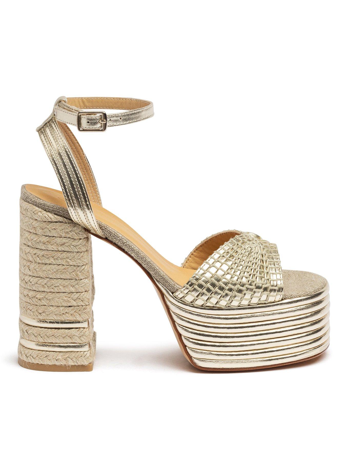 Image 1 of 3 of CASTANER Ferosa Chunky Platform Sandal - Gold