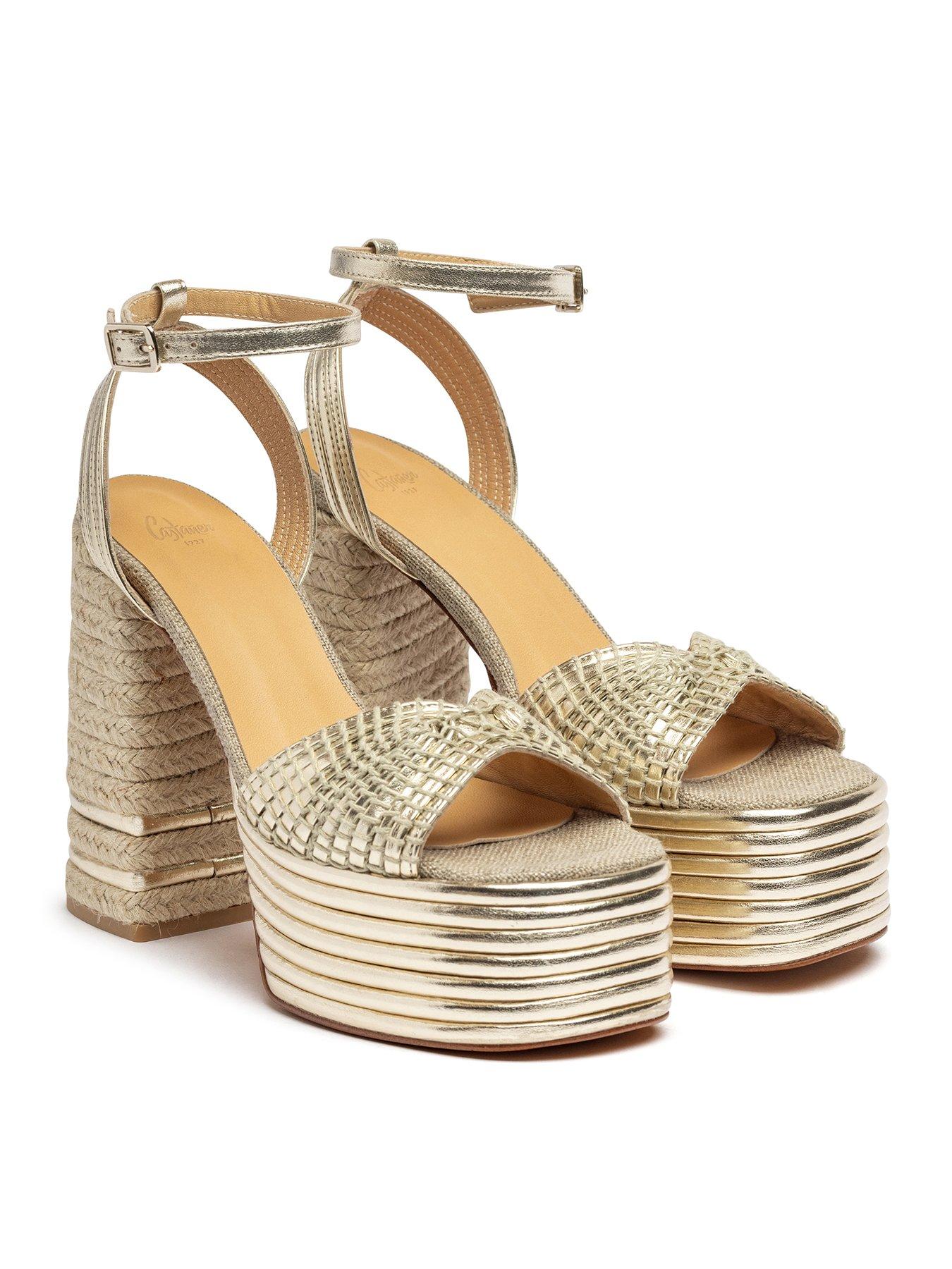 Image 2 of 3 of CASTANER Ferosa Chunky Platform Sandal - Gold