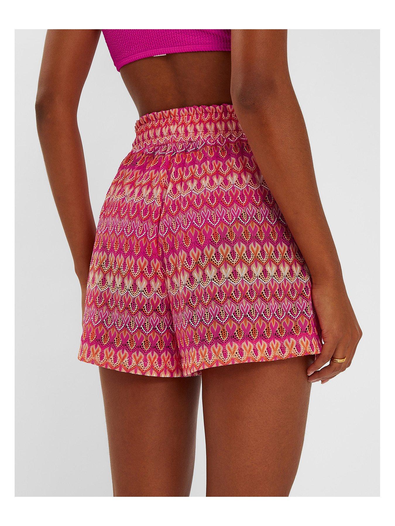 Image 2 of 4 of Accessorize Crochet Short - Multi