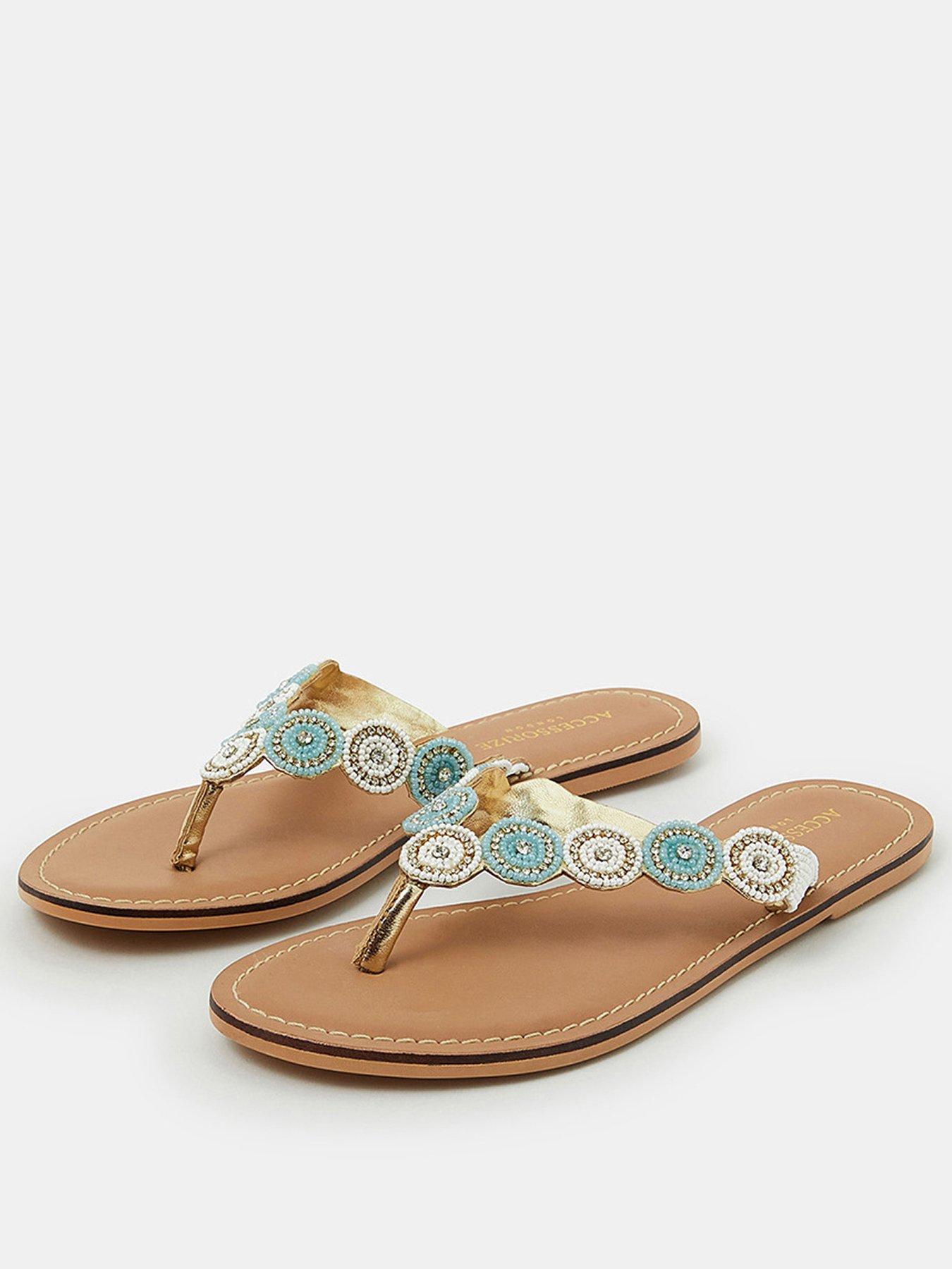 accessorize-beaded-circle-thong-sandals-nbsp--whitestillFront