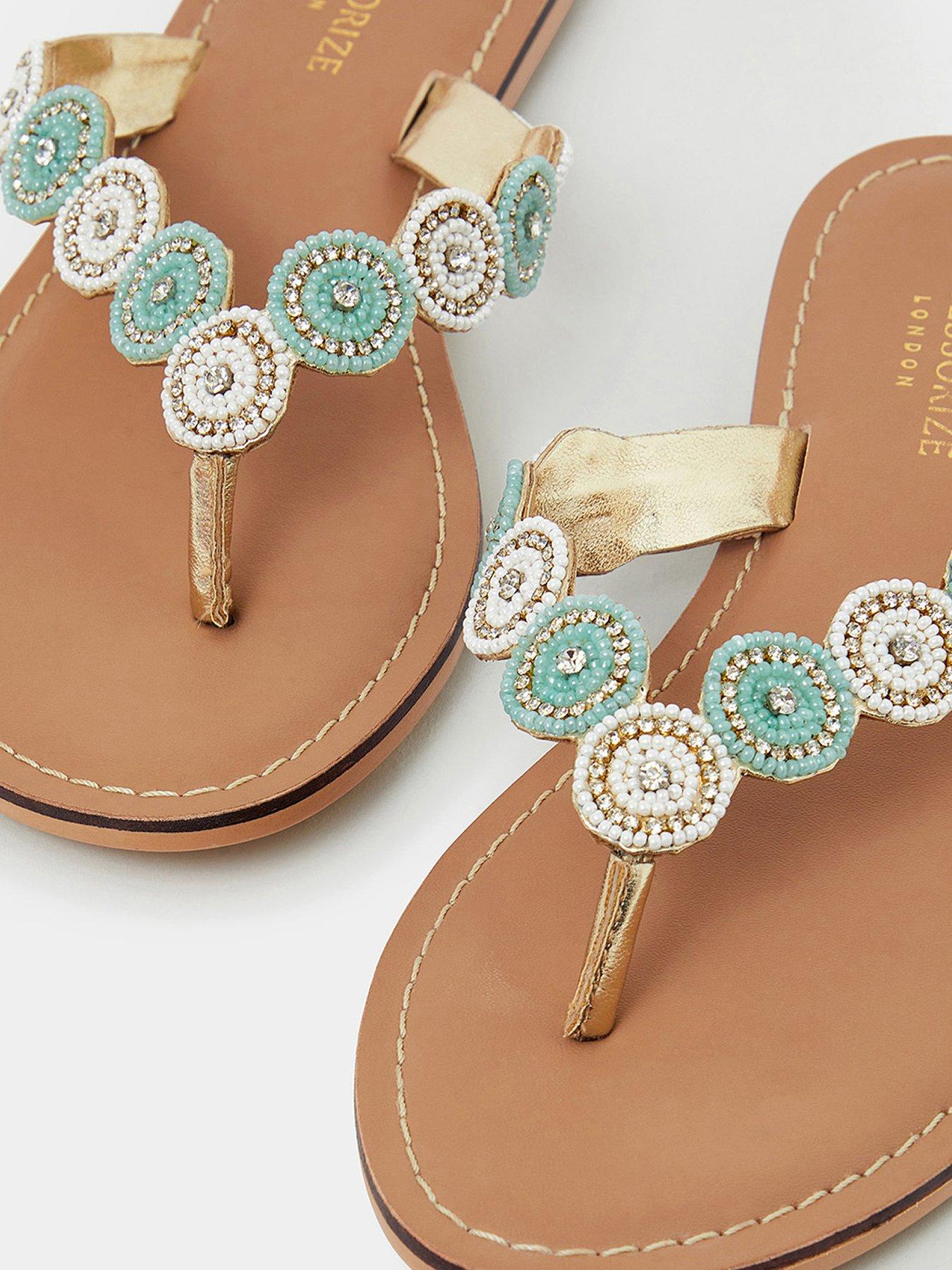 accessorize-beaded-circle-thong-sandals-nbsp--whiteoutfit