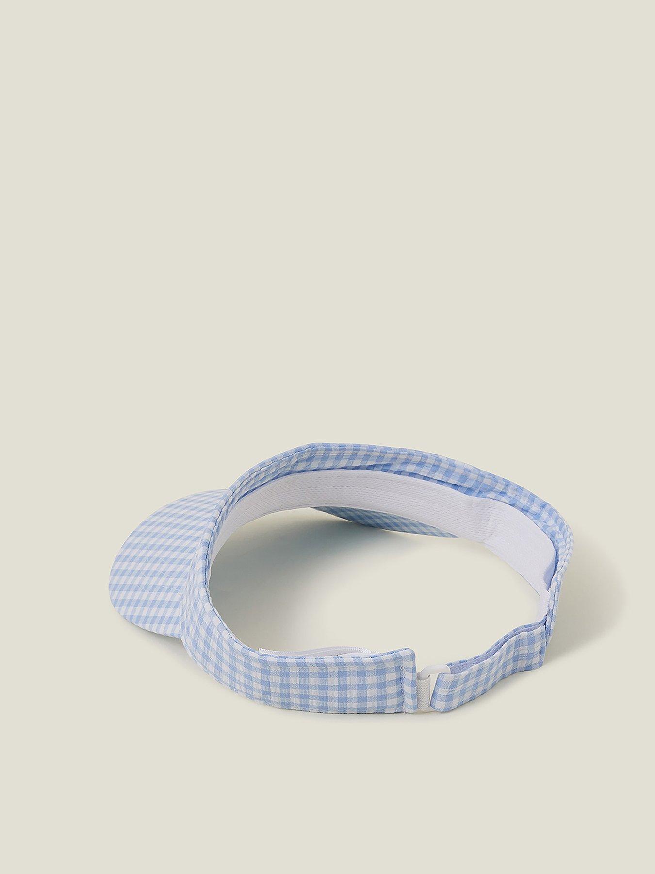 accessorize-gingham-visor-blueback