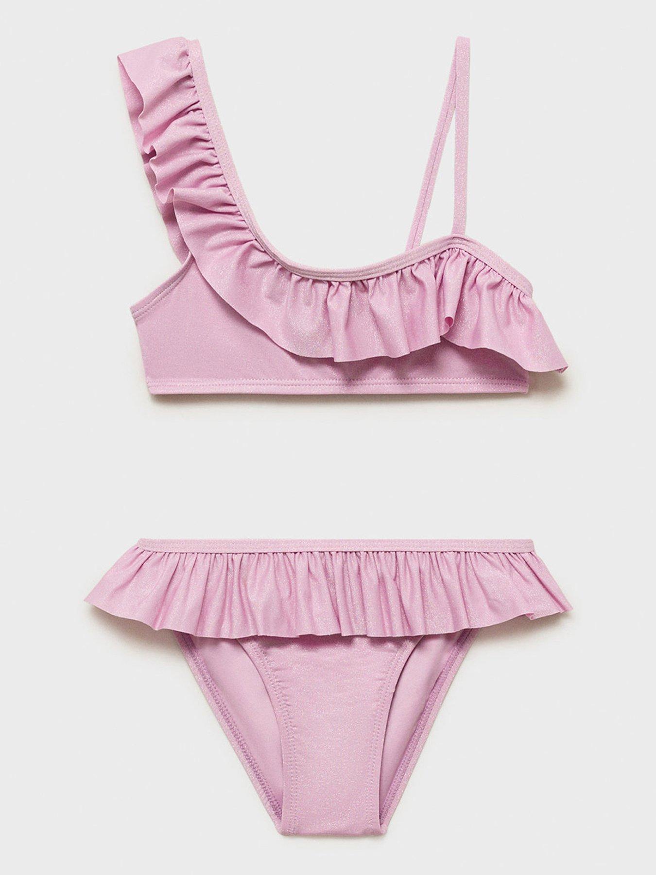 undefined Girls Frill Bikini - Pink