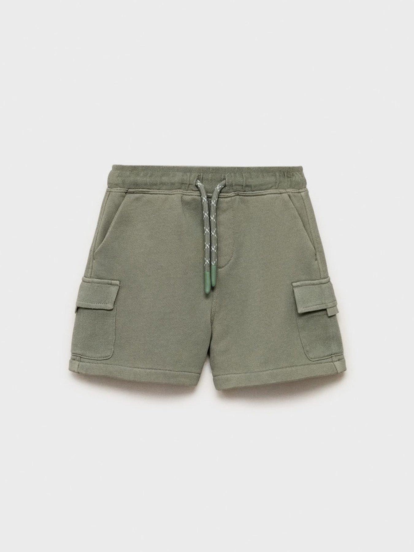 Image 2 of 5 of Mango Younger Boys Cargo Sweat Shorts - Khaki