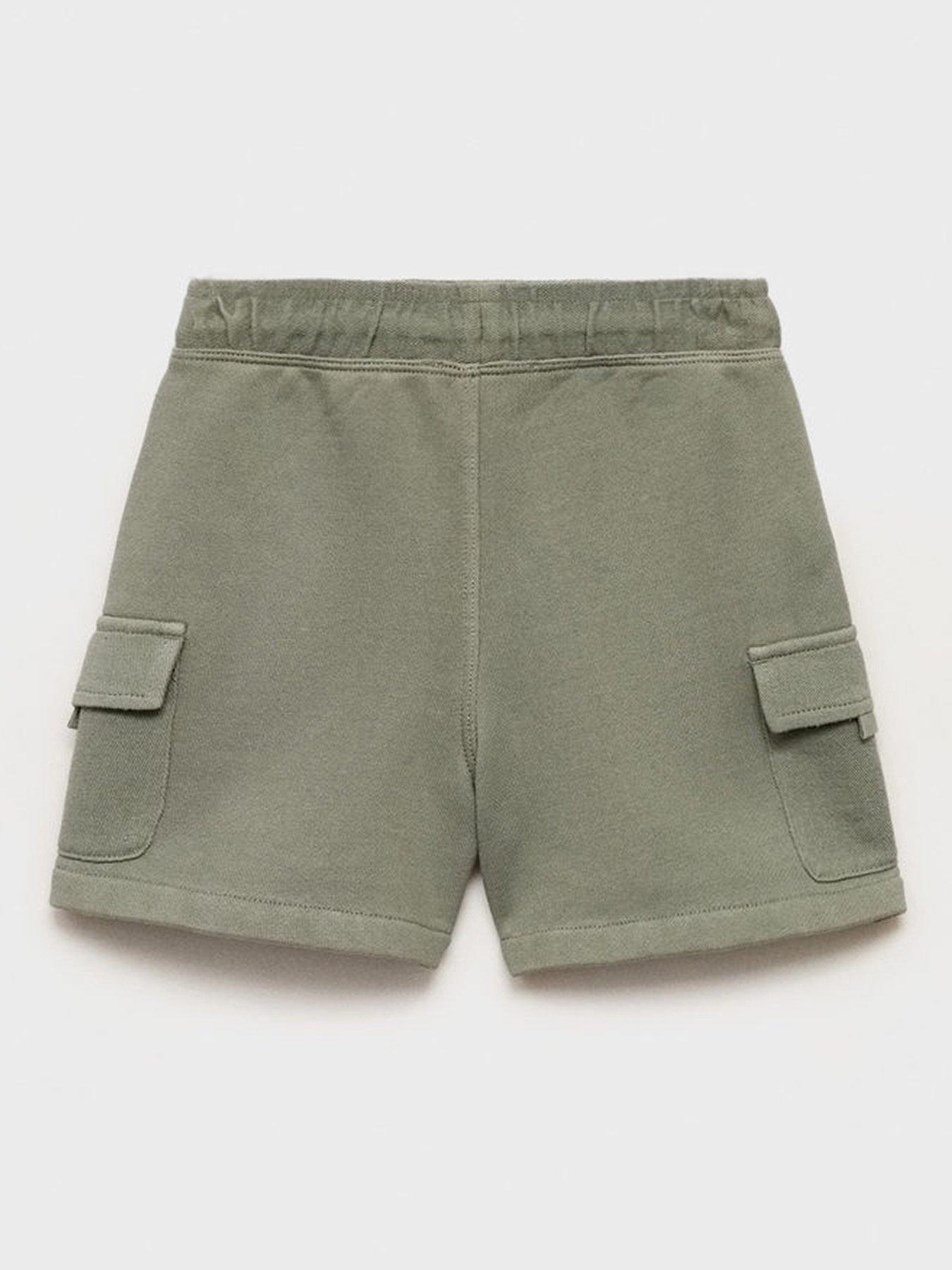 Image 3 of 5 of Mango Younger Boys Cargo Sweat Shorts - Khaki