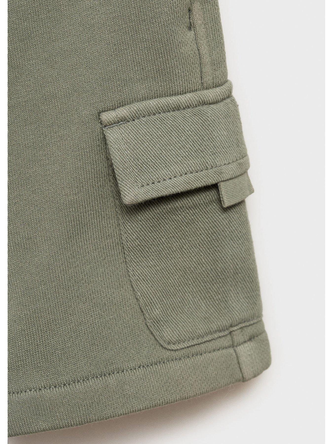 Image 5 of 5 of Mango Younger Boys Cargo Sweat Shorts - Khaki