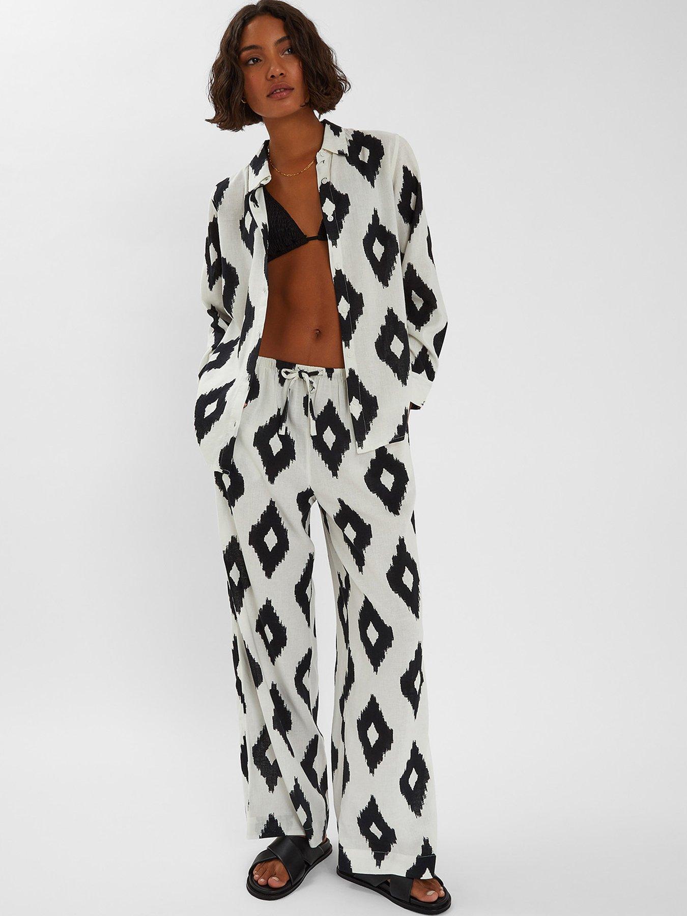 accessorize-abstract-diamond-print-shirt-blackwhiteoutfit