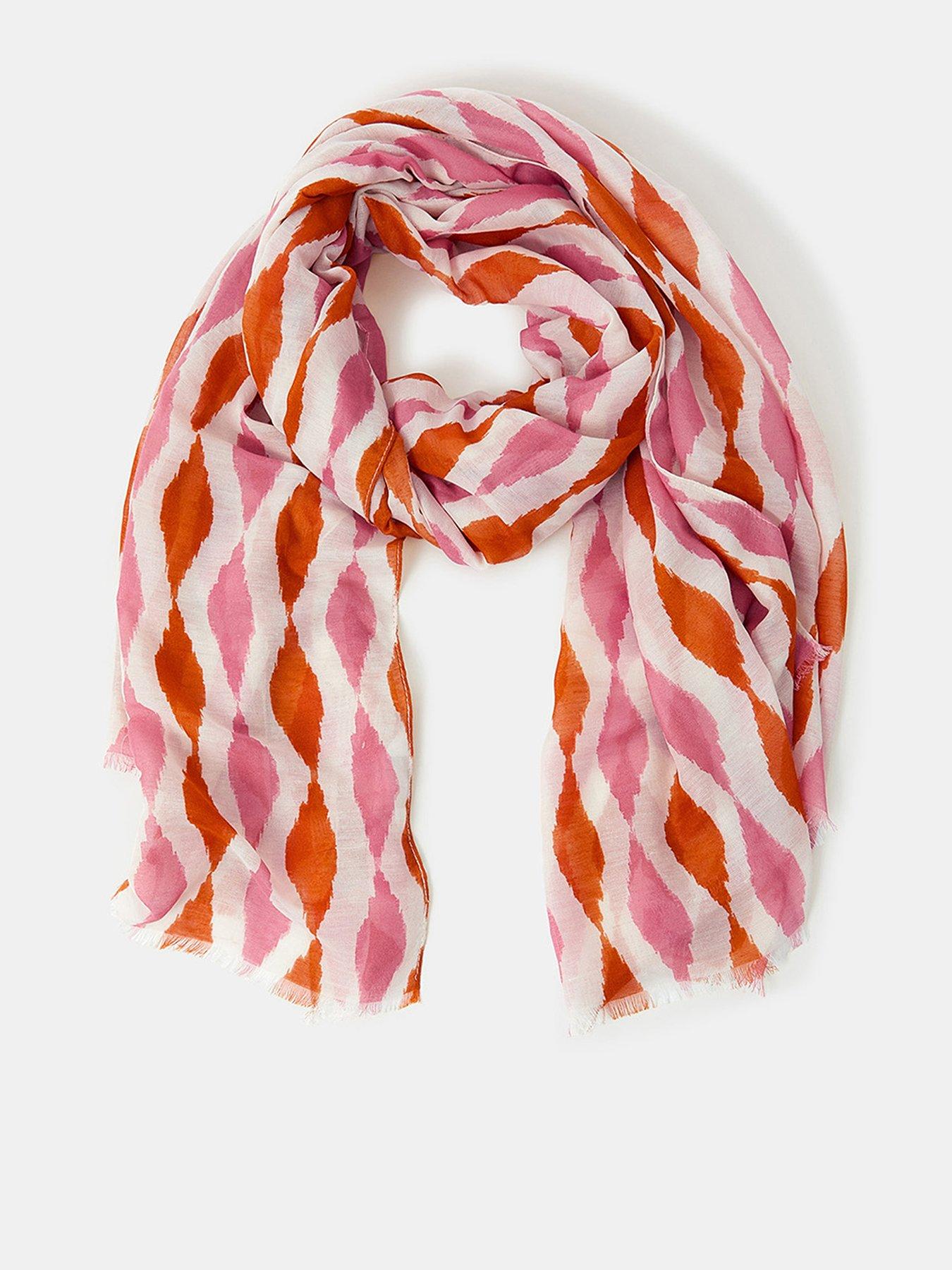 Image 1 of 3 of Accessorize Twist Print Scarf - Multi