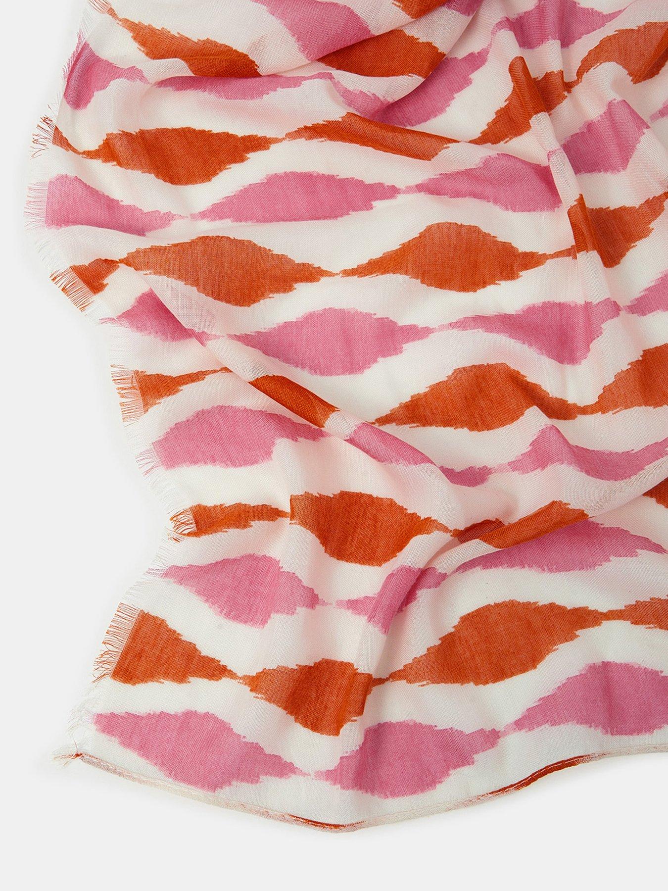 Image 3 of 3 of Accessorize Twist Print Scarf - Multi