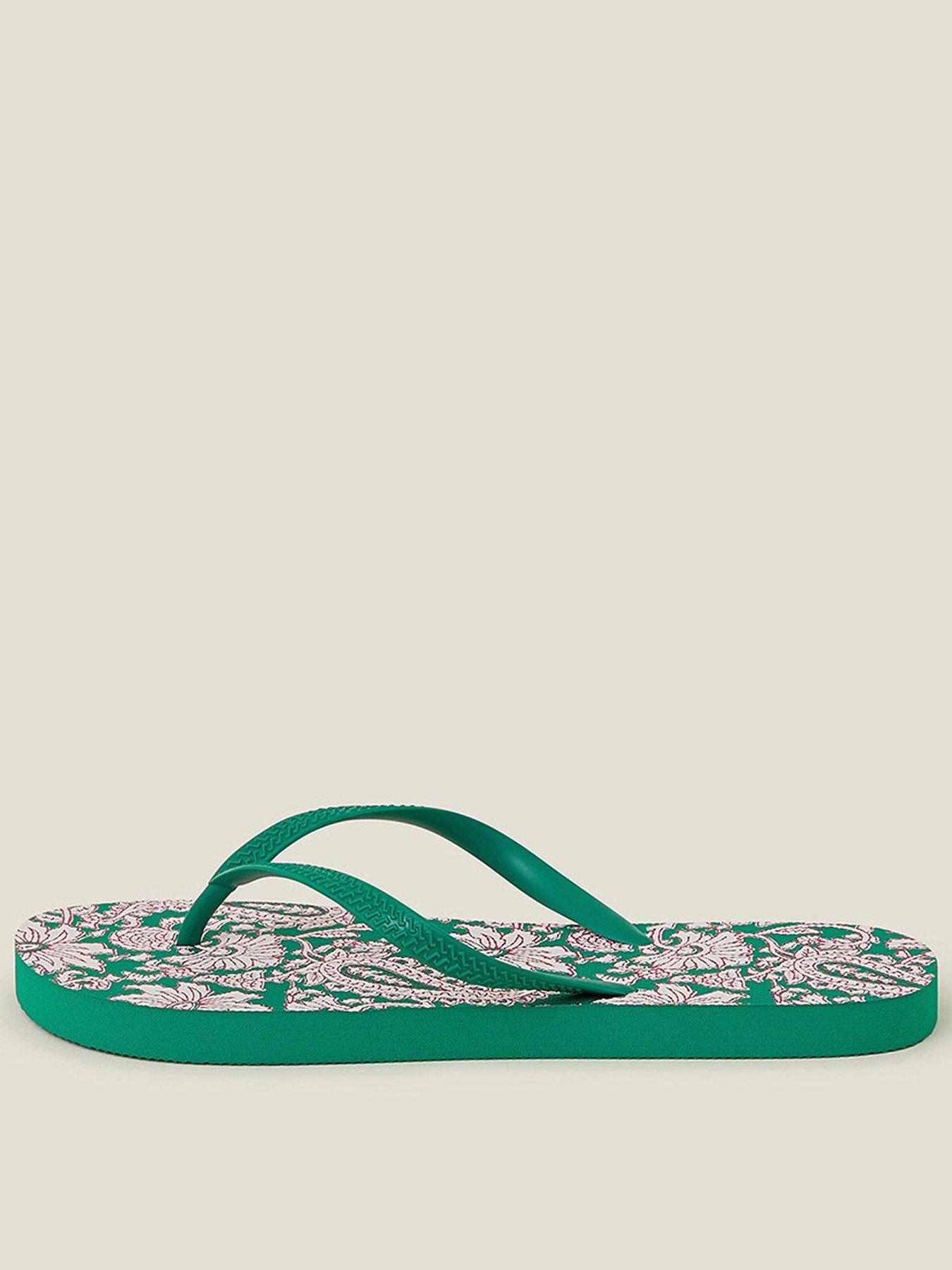 Image 1 of 4 of Accessorize Jaipur Print Flip Flop - Brights Multi