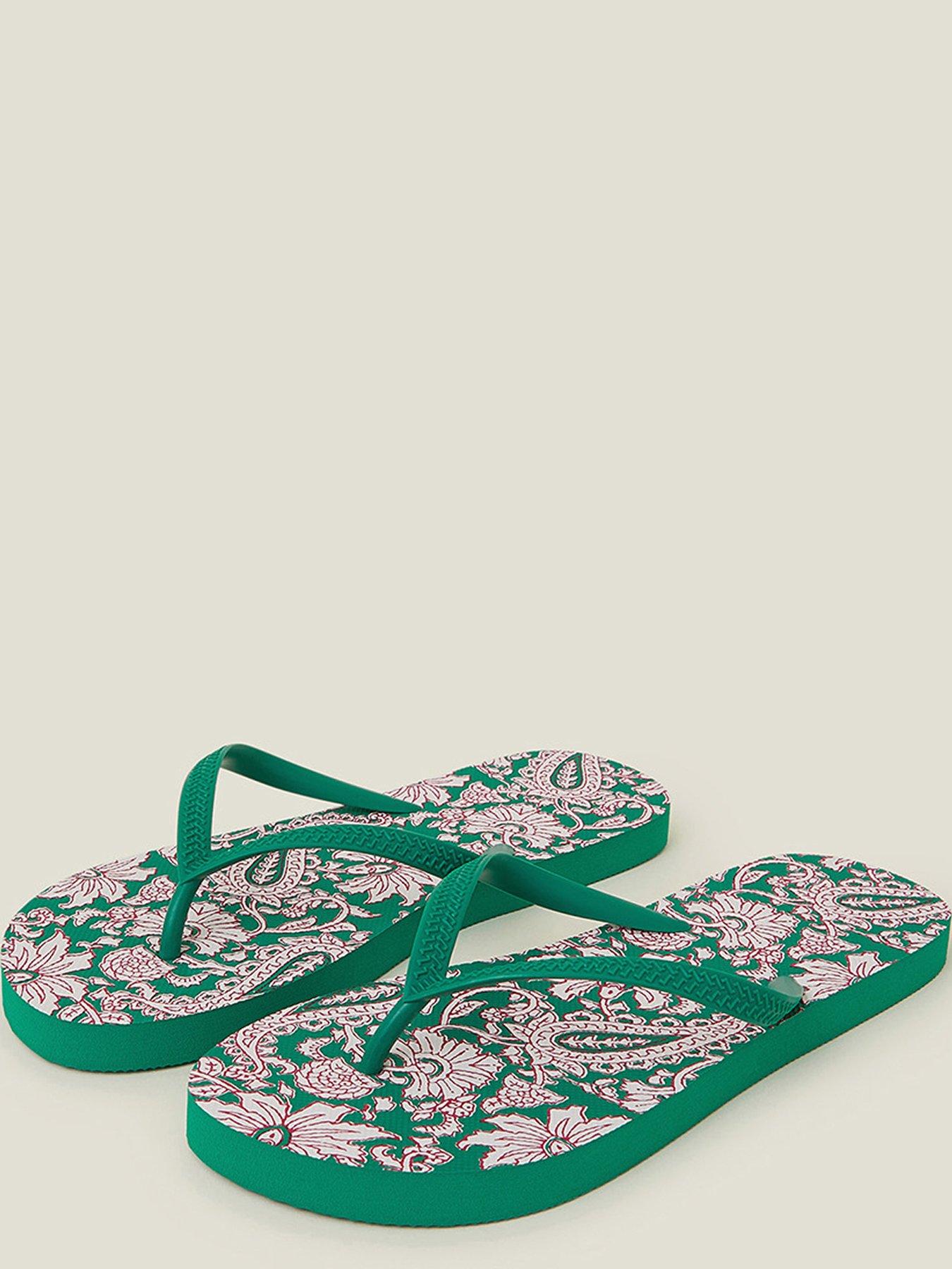 Image 3 of 4 of Accessorize Jaipur Print Flip Flop - Brights Multi