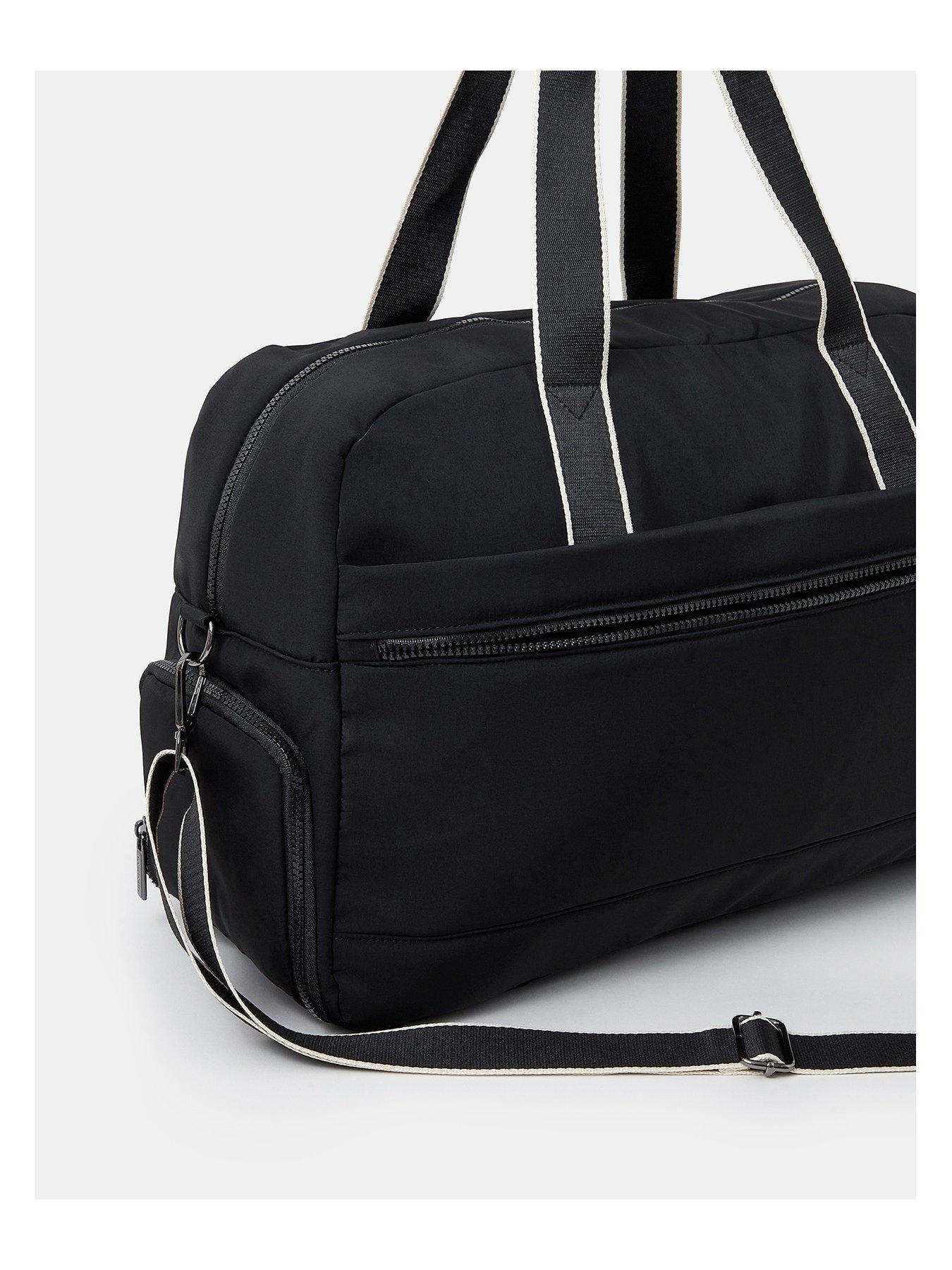 Image 4 of 5 of Accessorize Large Nylon Weekender - Black