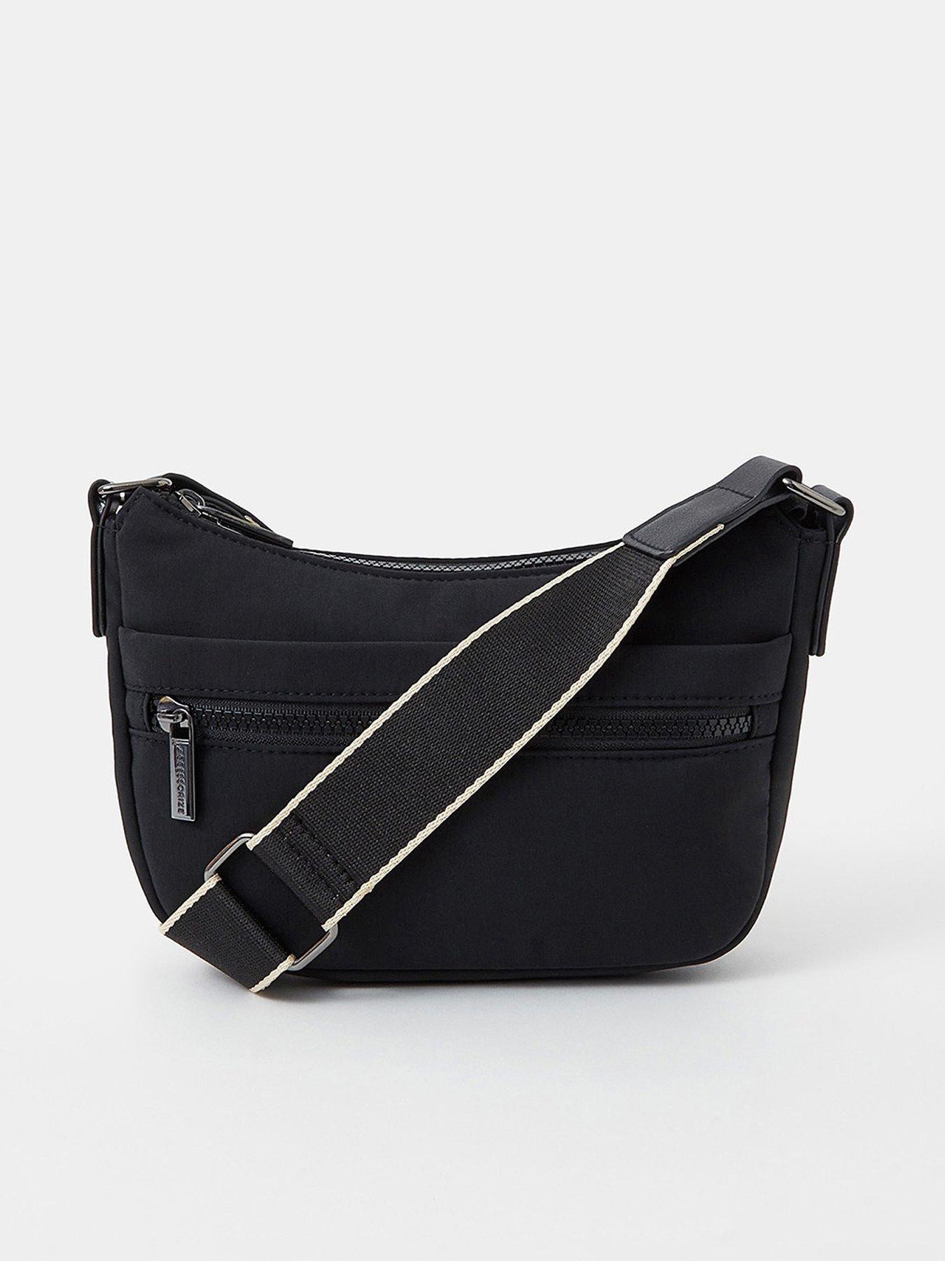 Image 1 of 5 of Accessorize Nylon Travel Crossbody - Black