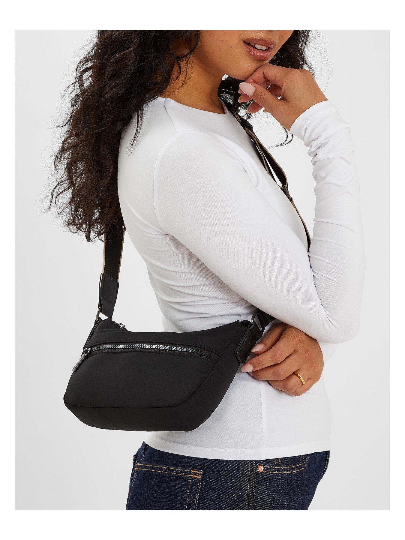Image 2 of 5 of Accessorize Nylon Travel Crossbody - Black
