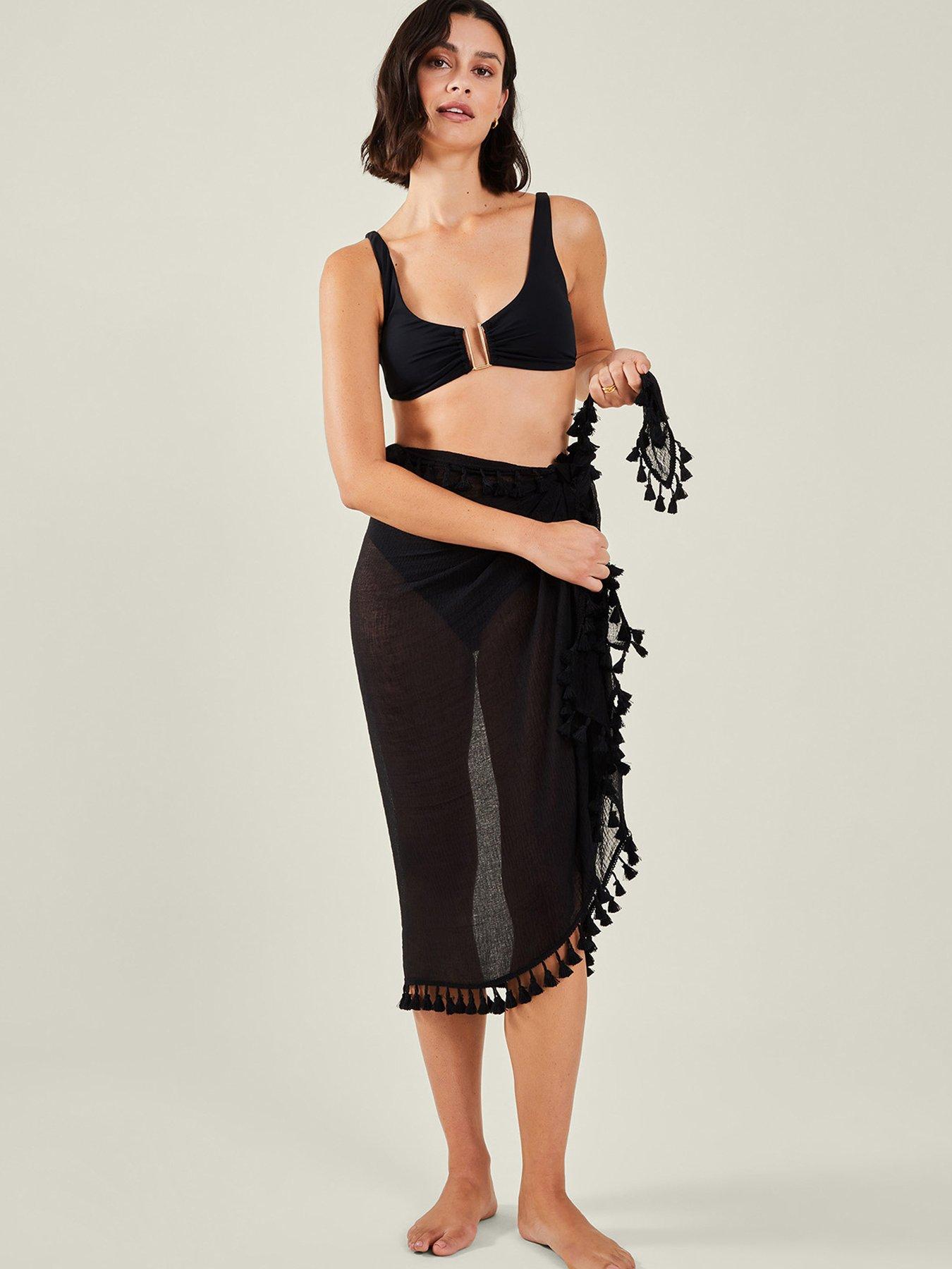 accessorize-tassel-trim-sarong-black