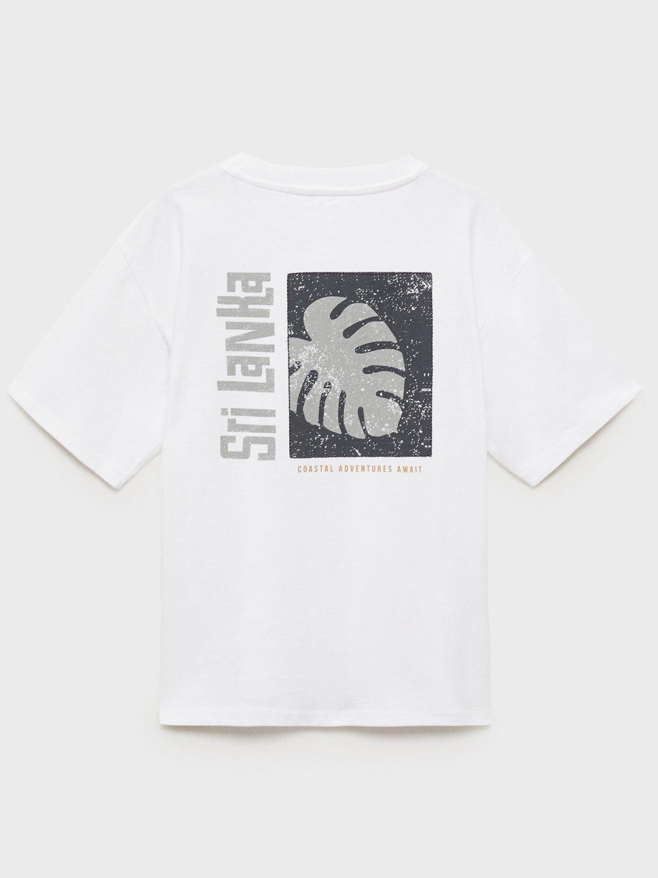 Image 2 of 4 of Mango Boys Sri Lanka Short Sleeve T-Shirt - Light Cream