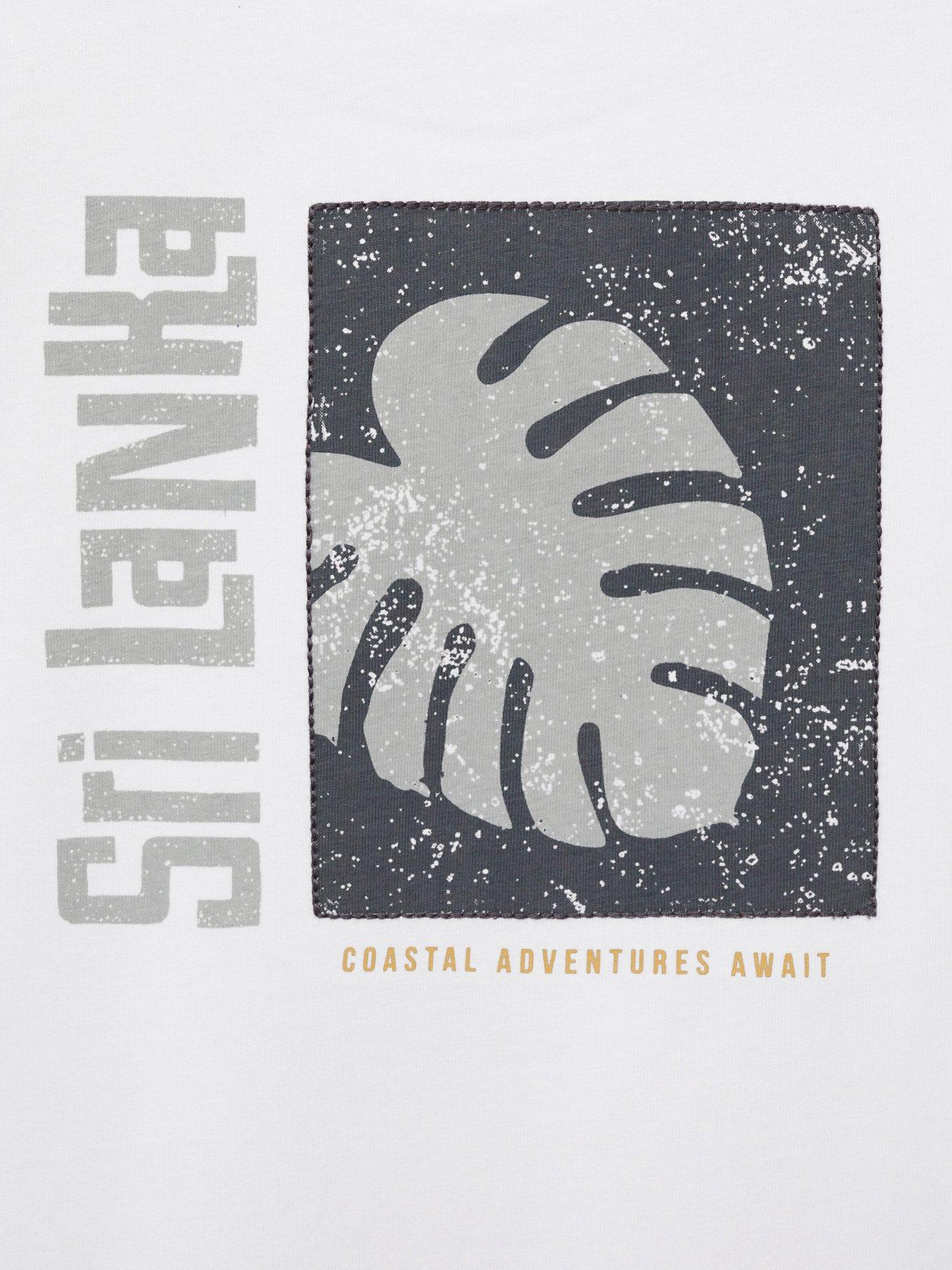Image 3 of 4 of Mango Boys Sri Lanka Short Sleeve T-Shirt - Light Cream