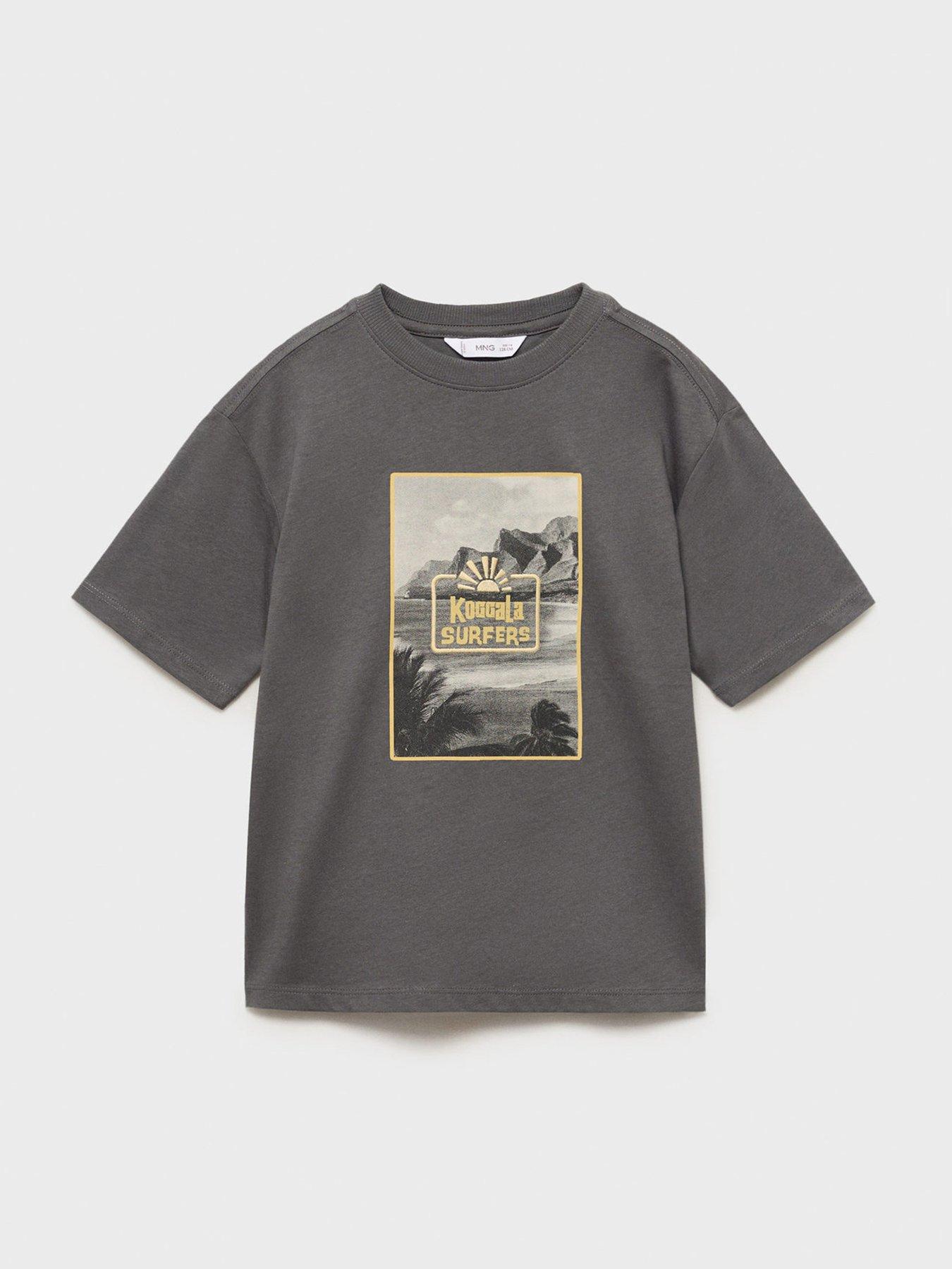 Image 2 of 5 of Mango Boys Surfers Short Sleeve T-Shirt - Dark Grey