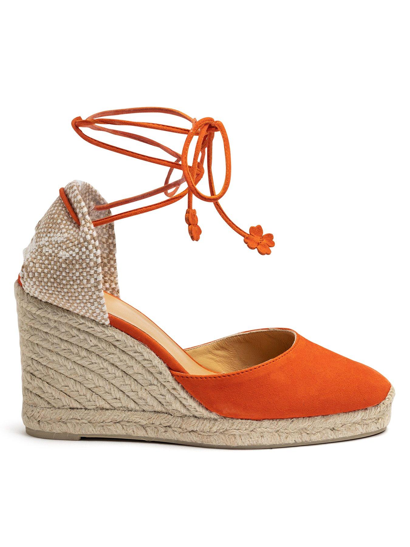 undefined Carina Wedge Espadrille - Orange