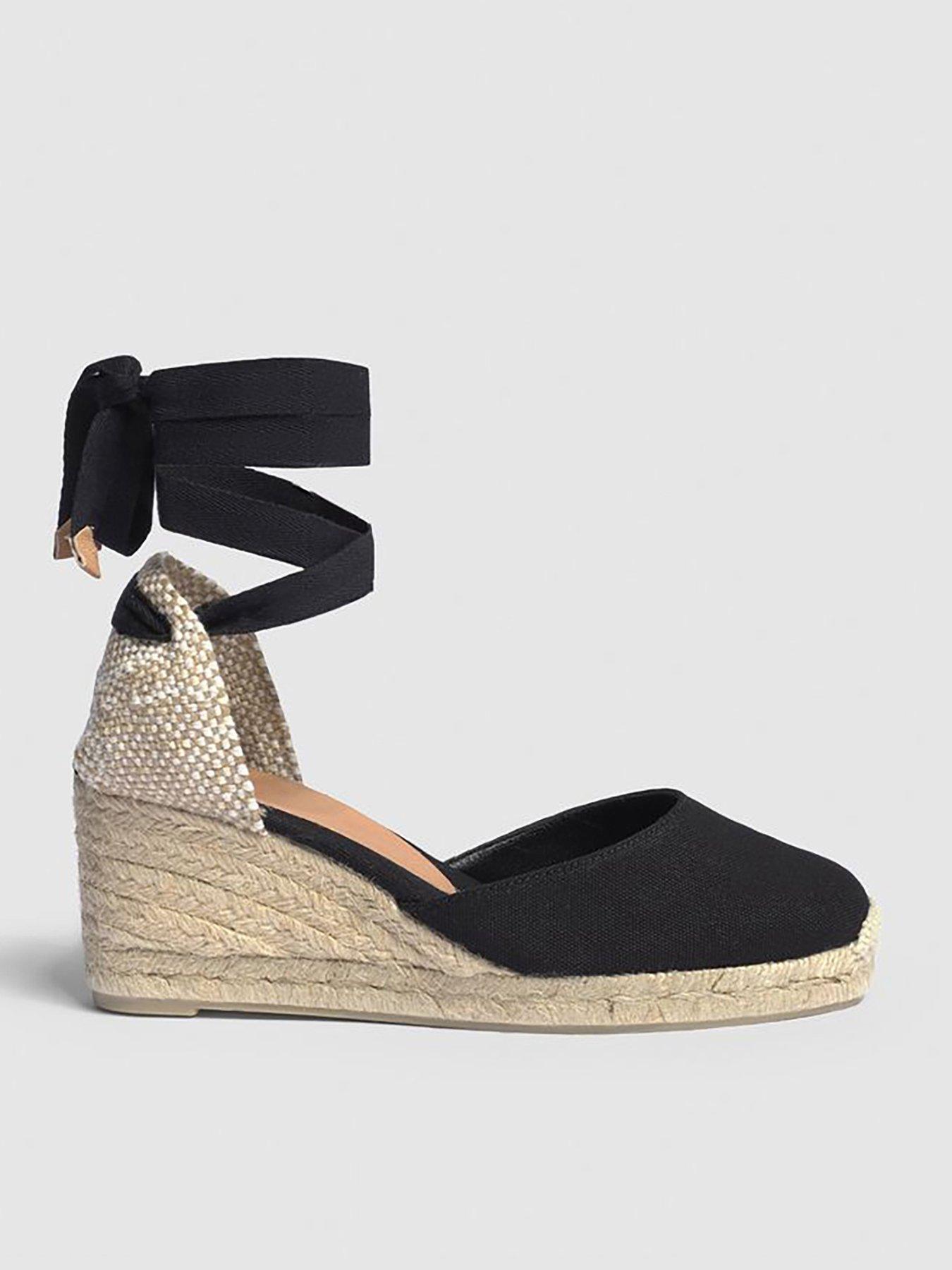 undefined Carina Wedge Espadrille - Black