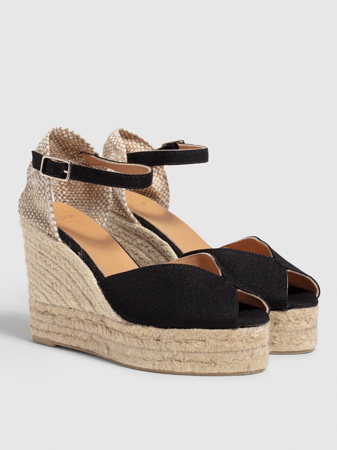 Image 2 of 5 of CASTANER Bianca Chunky Open Toe Espadrille - Black