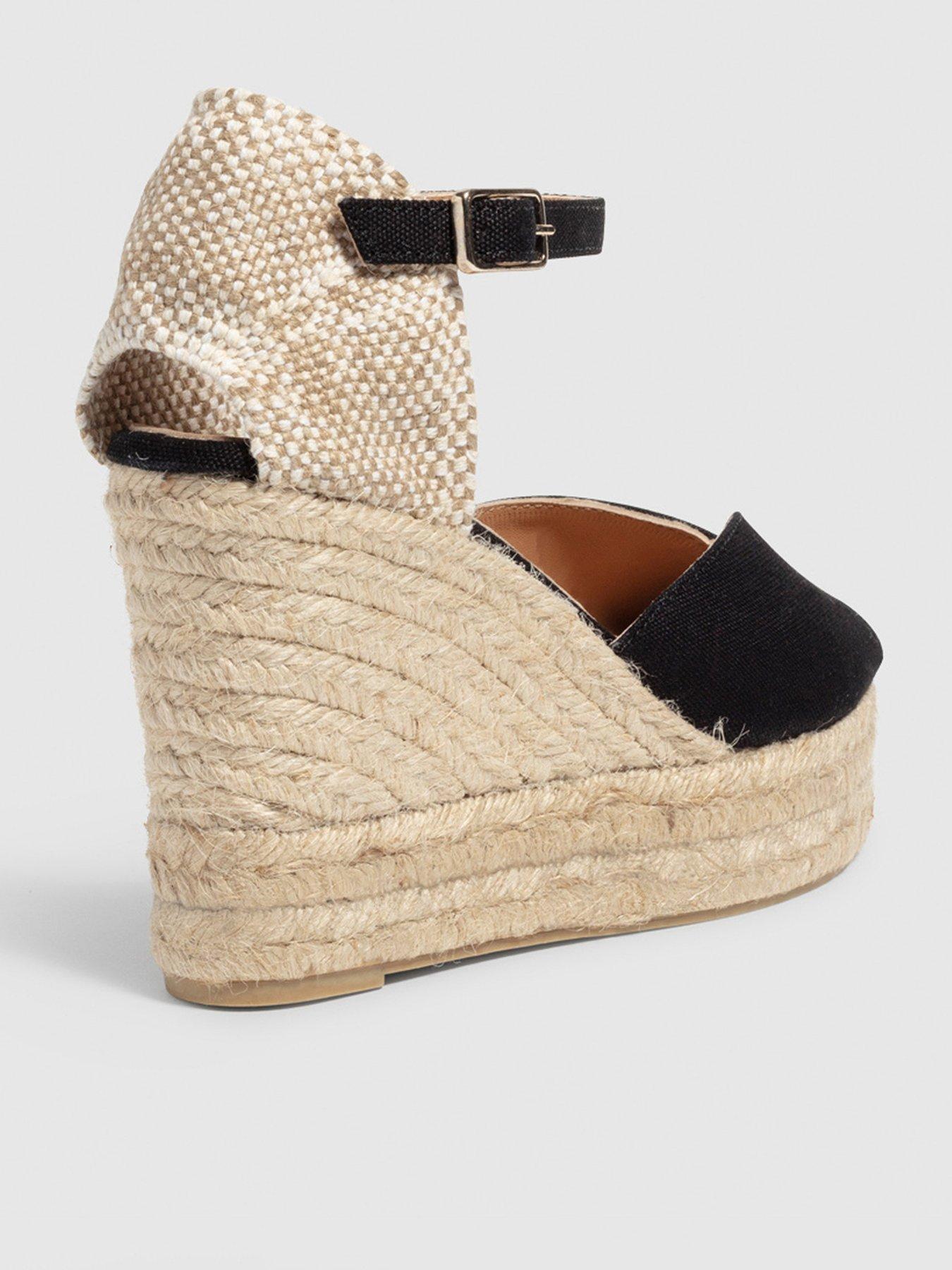Image 3 of 5 of CASTANER Bianca Chunky Open Toe Espadrille - Black