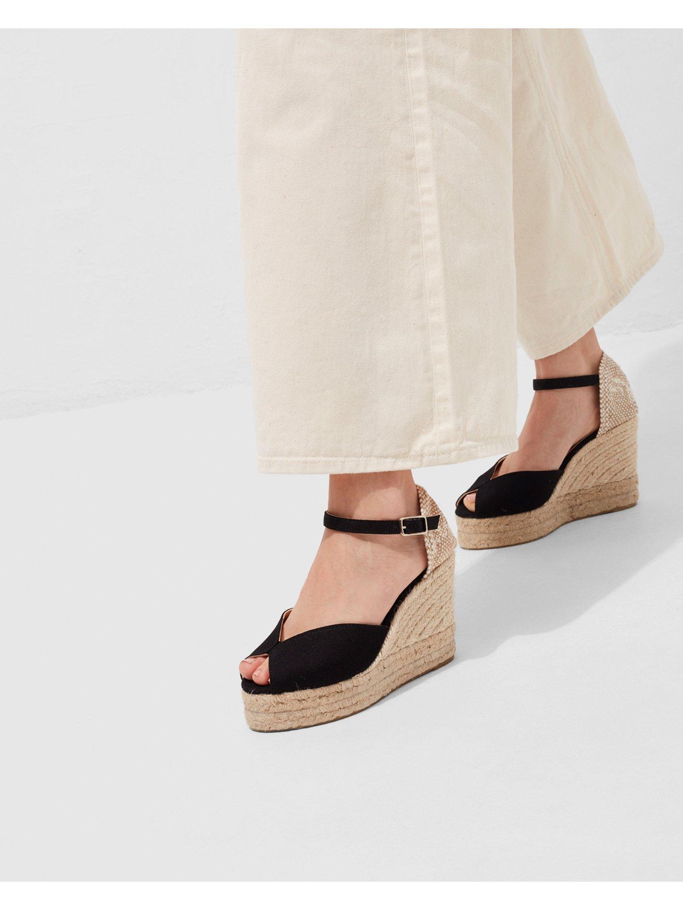Image 4 of 5 of CASTANER Bianca Chunky Open Toe Espadrille - Black