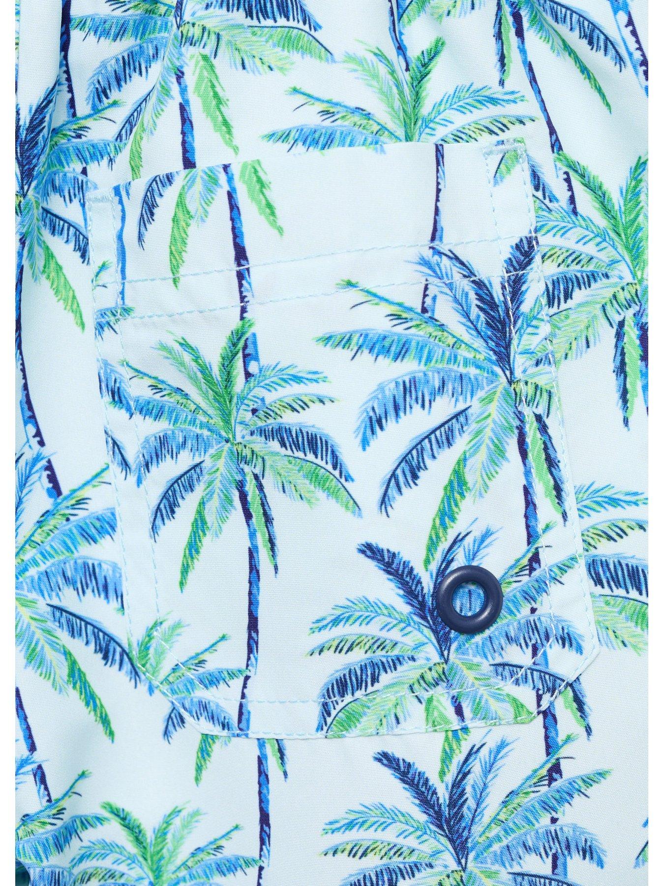 mango-younger-boys-palm-tree-swimshorts-bluedetail