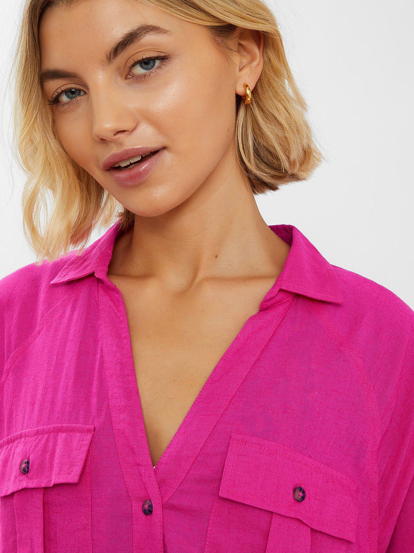 accessorize-long-sleeve-beach-cover-up-shirt-pinkoutfit