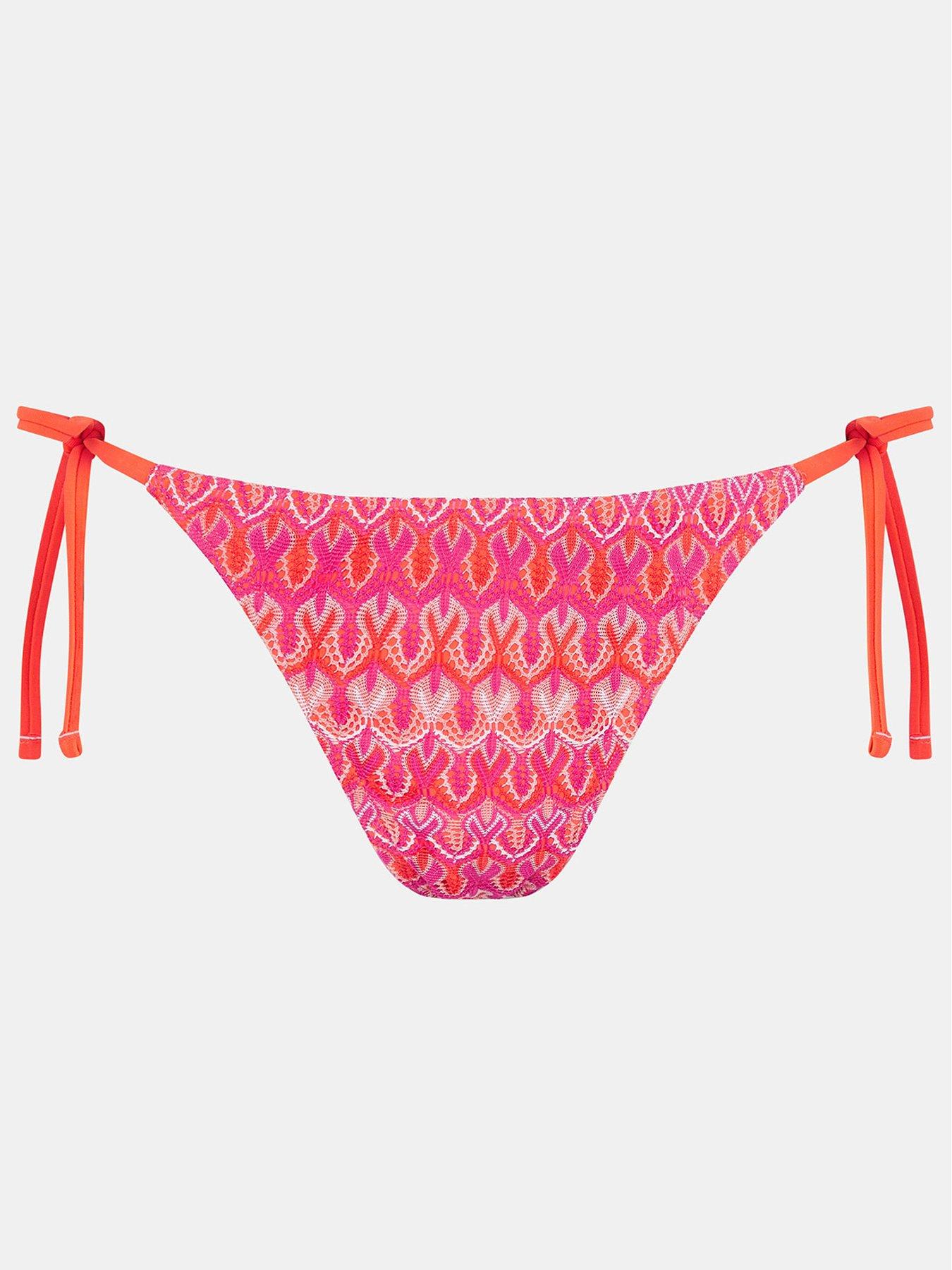 Image 3 of 4 of Accessorize Bright Crochet Bikini Bottoms - &nbsp;Multi