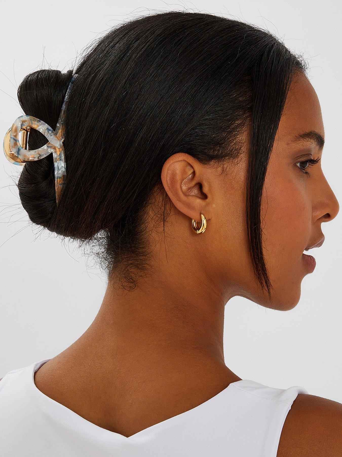 accessorize-twist-metal-resin-claw-clip-bluestillFront