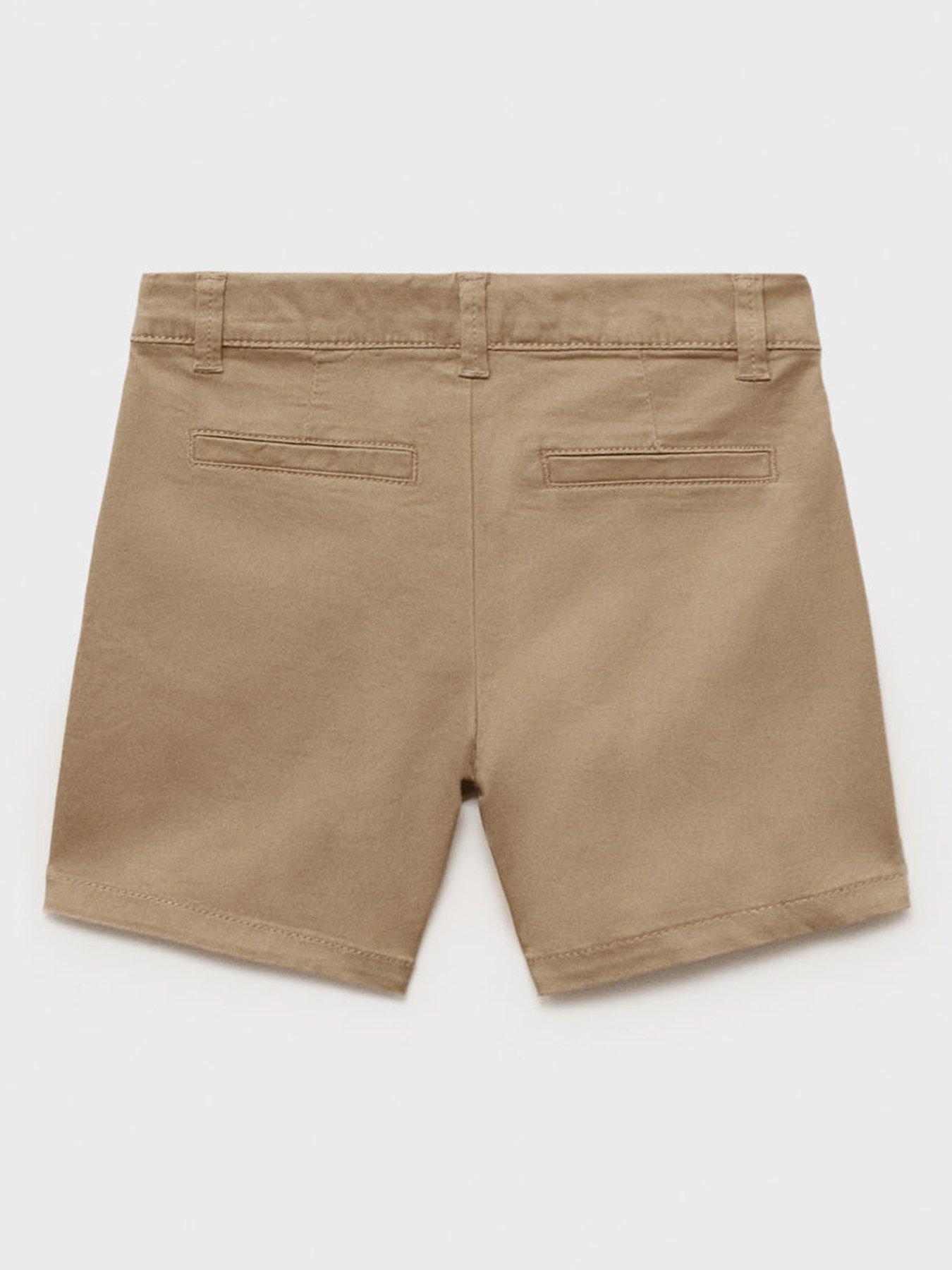Image 3 of 5 of Mango Younger Boys Bermuda Shorts - Beige