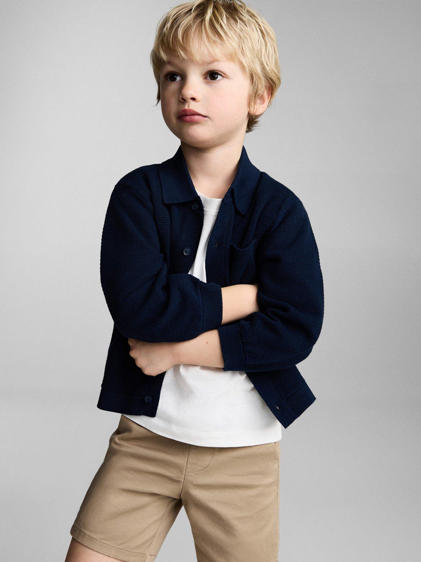 Image 4 of 5 of Mango Younger Boys Bermuda Shorts - Beige