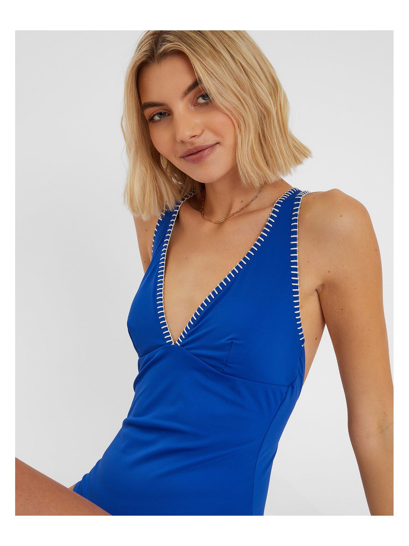 accessorize-cobalt-blanket-stitch-plunge-swimsuit-blueoutfit