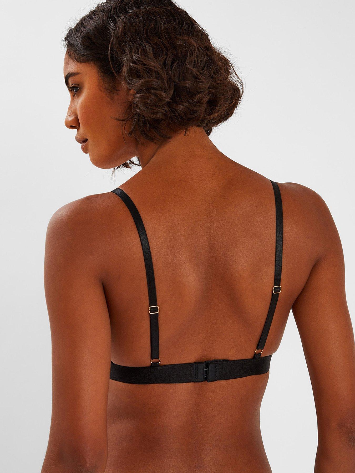 Image 2 of 4 of Accessorize Lace Trim Bralet - Black