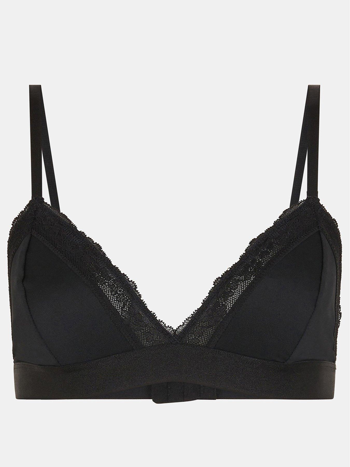 Image 3 of 4 of Accessorize Lace Trim Bralet - Black