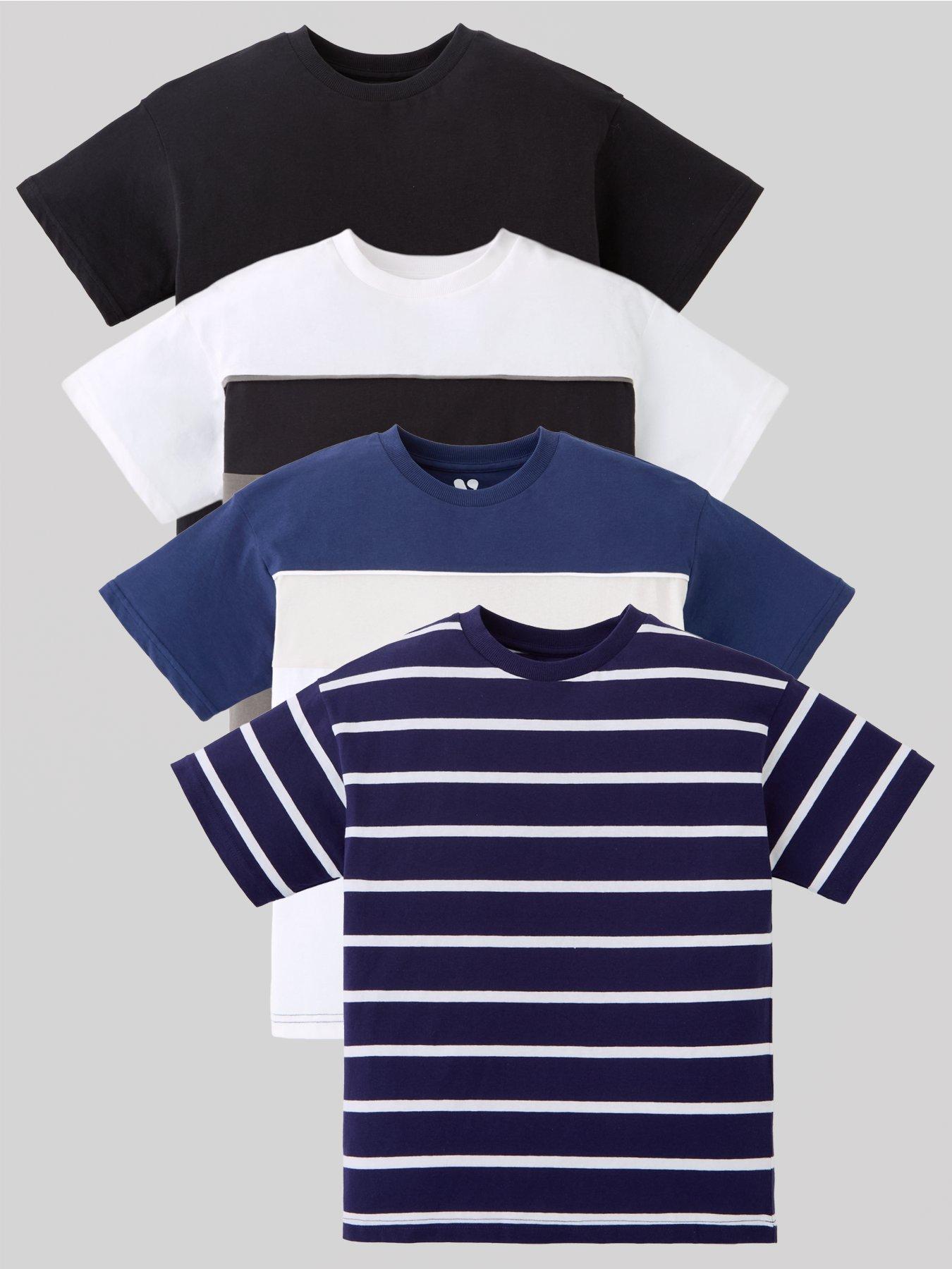 v-by-very-boys-shorts-sleeve-5-pack-stripe-t-shirts-multi