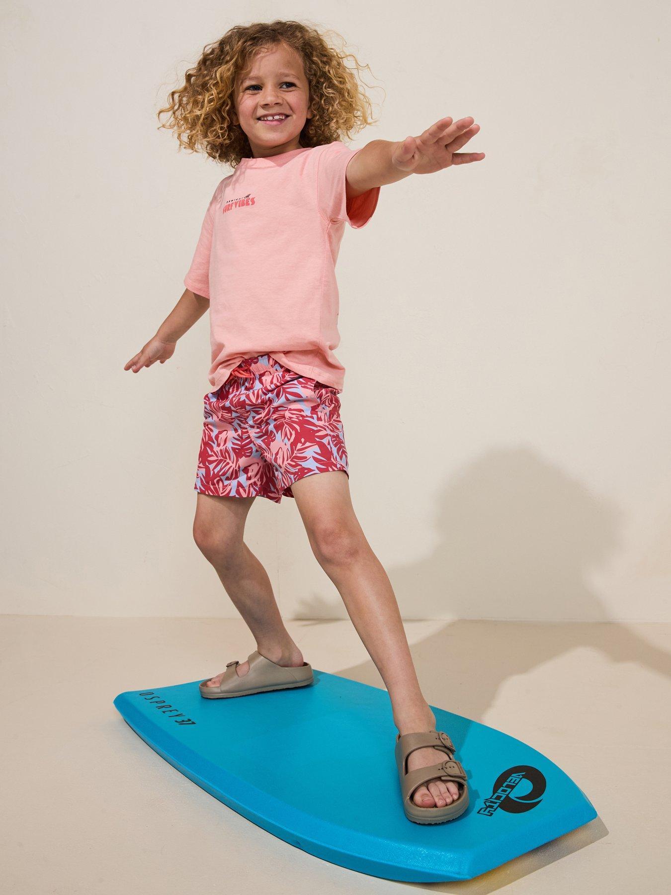 mango-boys-leaf-print-swimshorts-pink