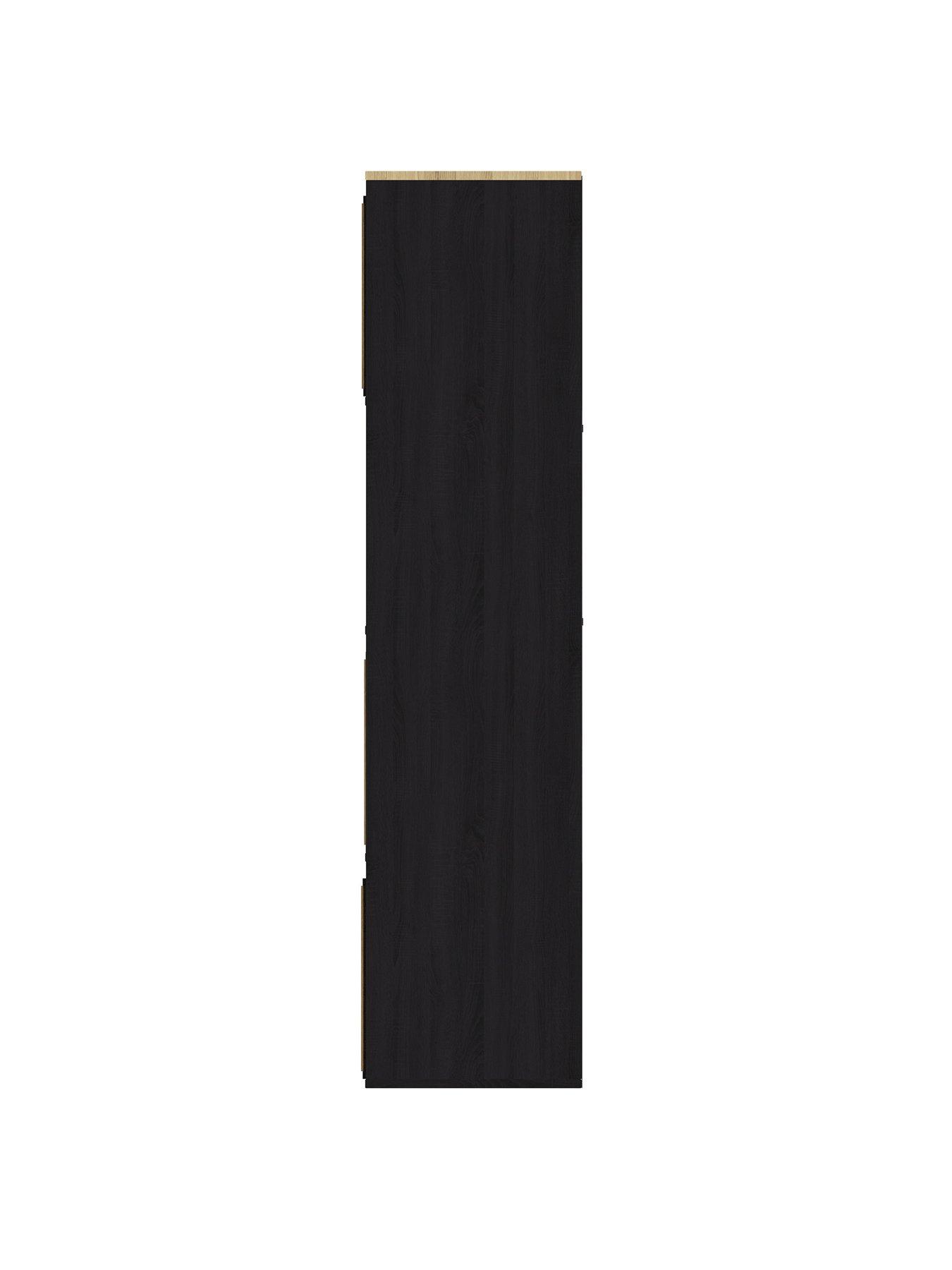Image 5 of 7 of GFW Kube 2x4 Storage Cube - Black/Oak