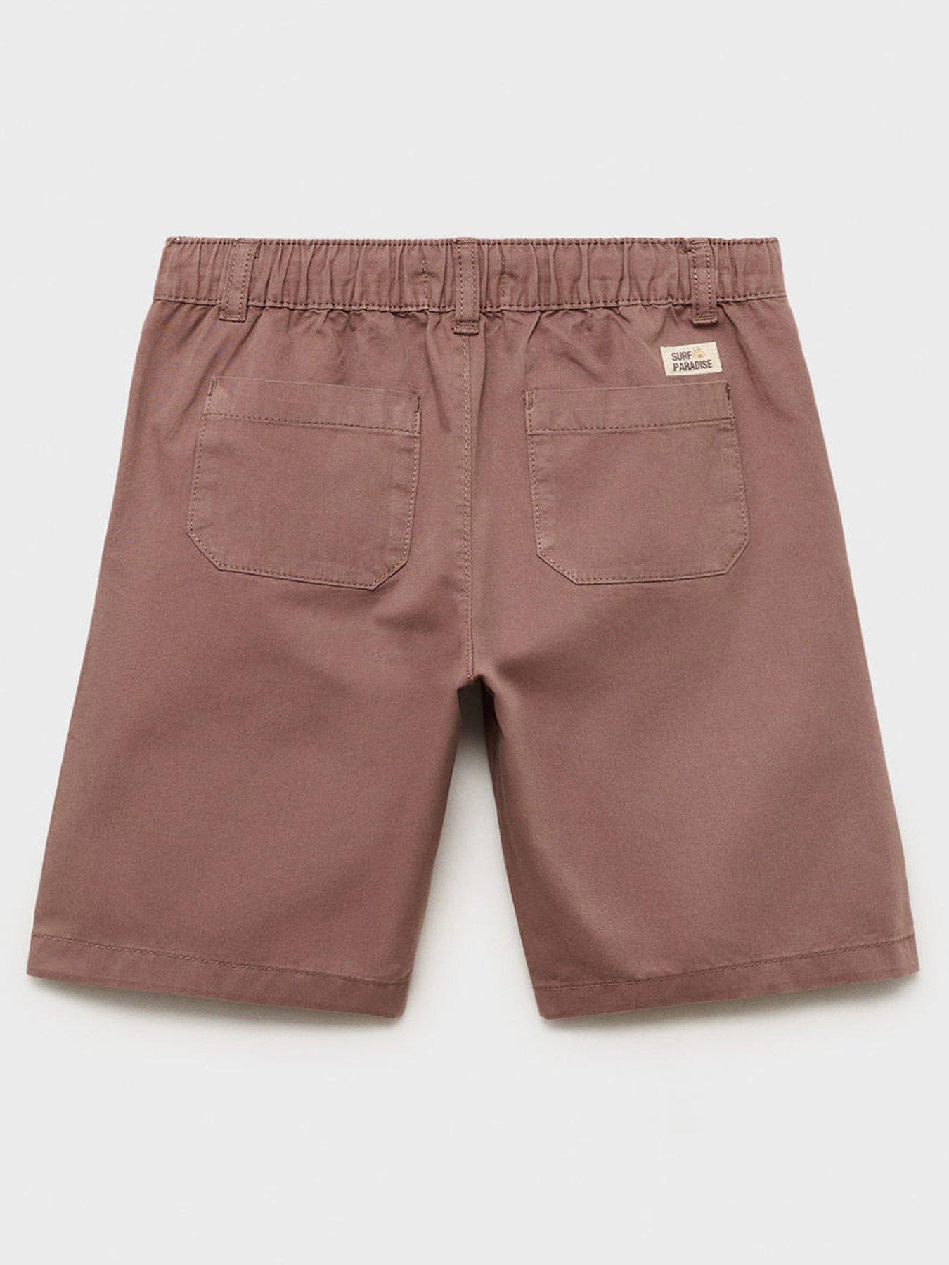 Image 3 of 5 of Mango Boys Bermuda Shorts - Red