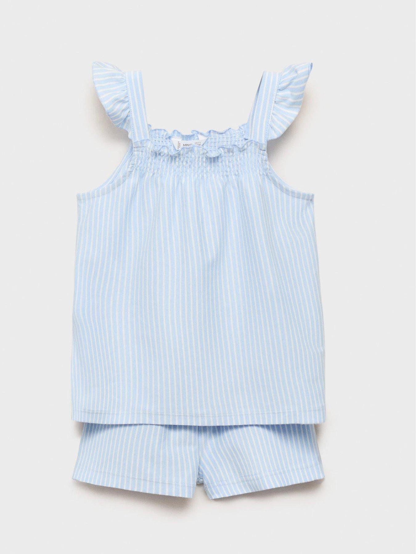mango-younger-girls-stripe-shorty-pyjamas-bluestillFront