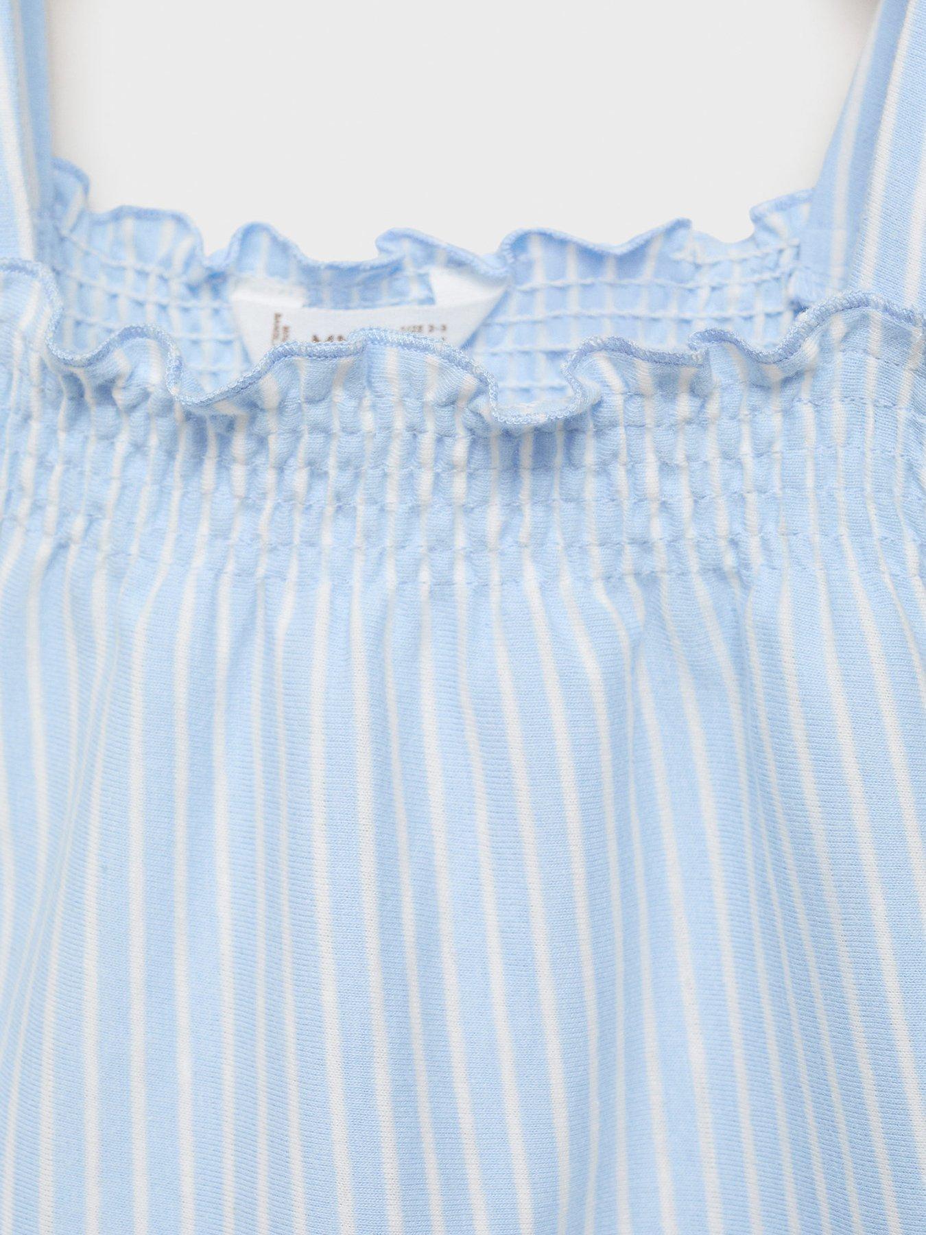mango-younger-girls-stripe-shorty-pyjamas-bluedetail