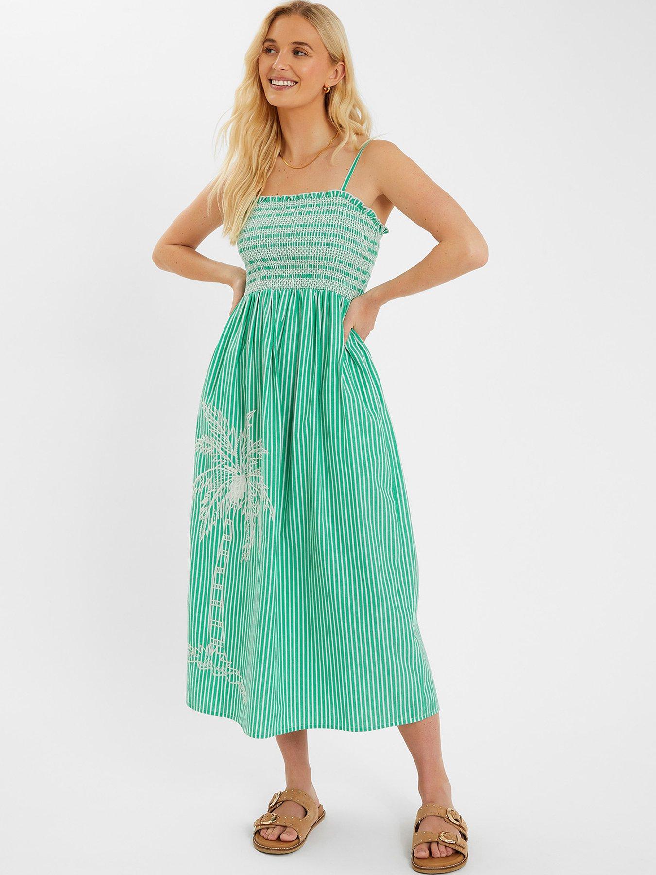 accessorize-stripe-palm-embroidered-midi-dress-greenfront